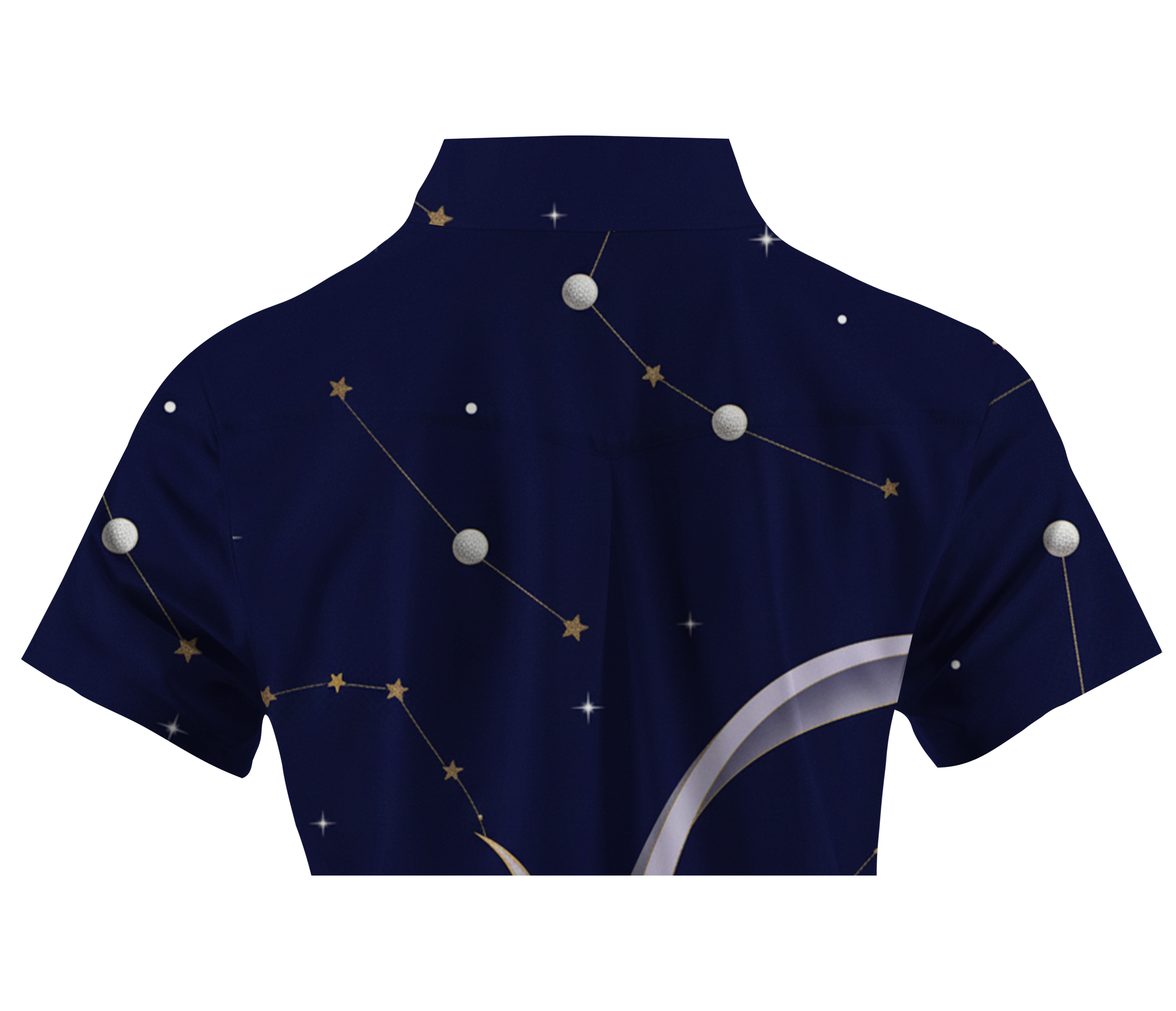 Cherryswing Women's Night Orbit Short Sleeve Polos