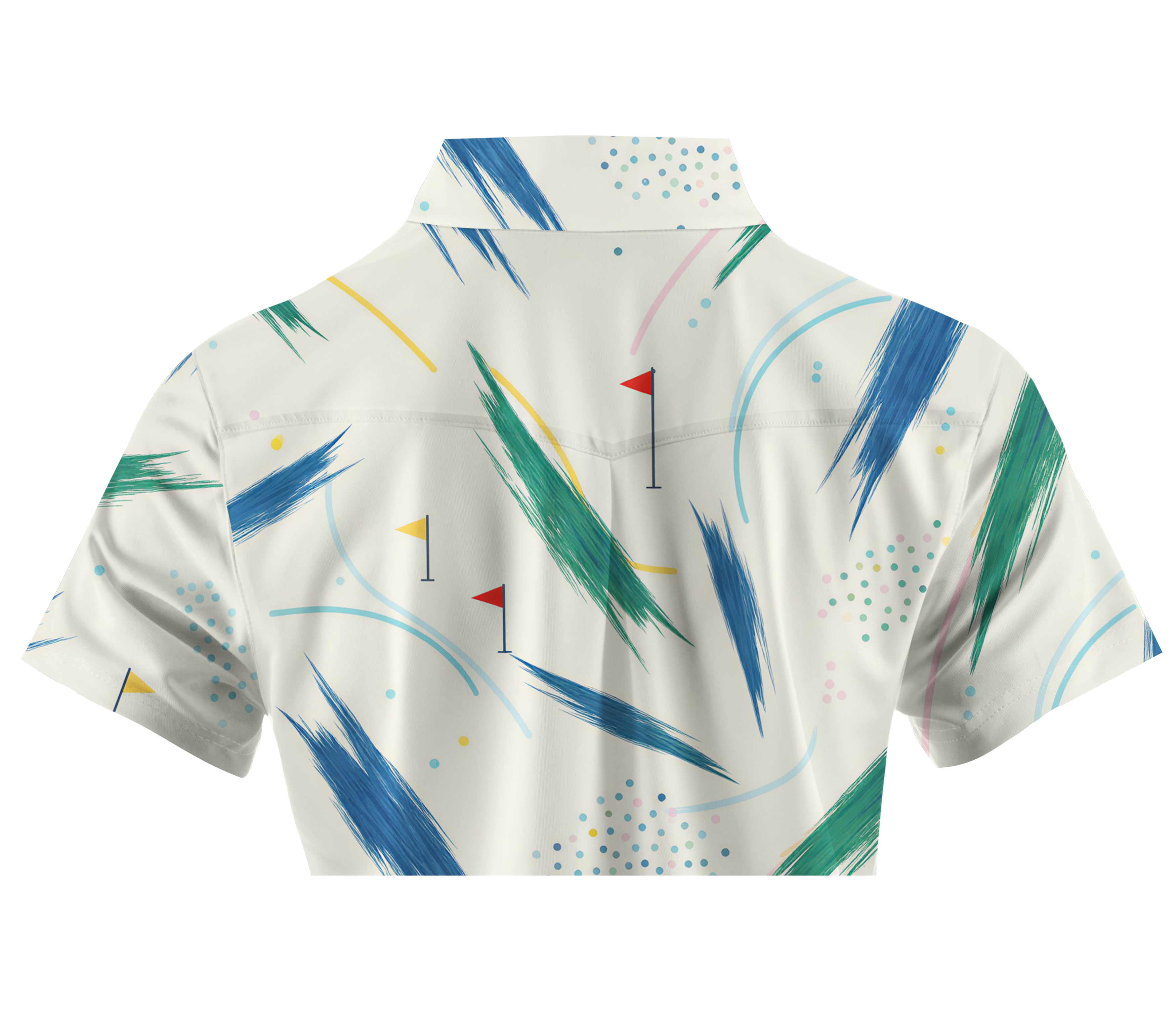 Cherryswing Women's Brushstroke Fairway Short Sleeve Polos