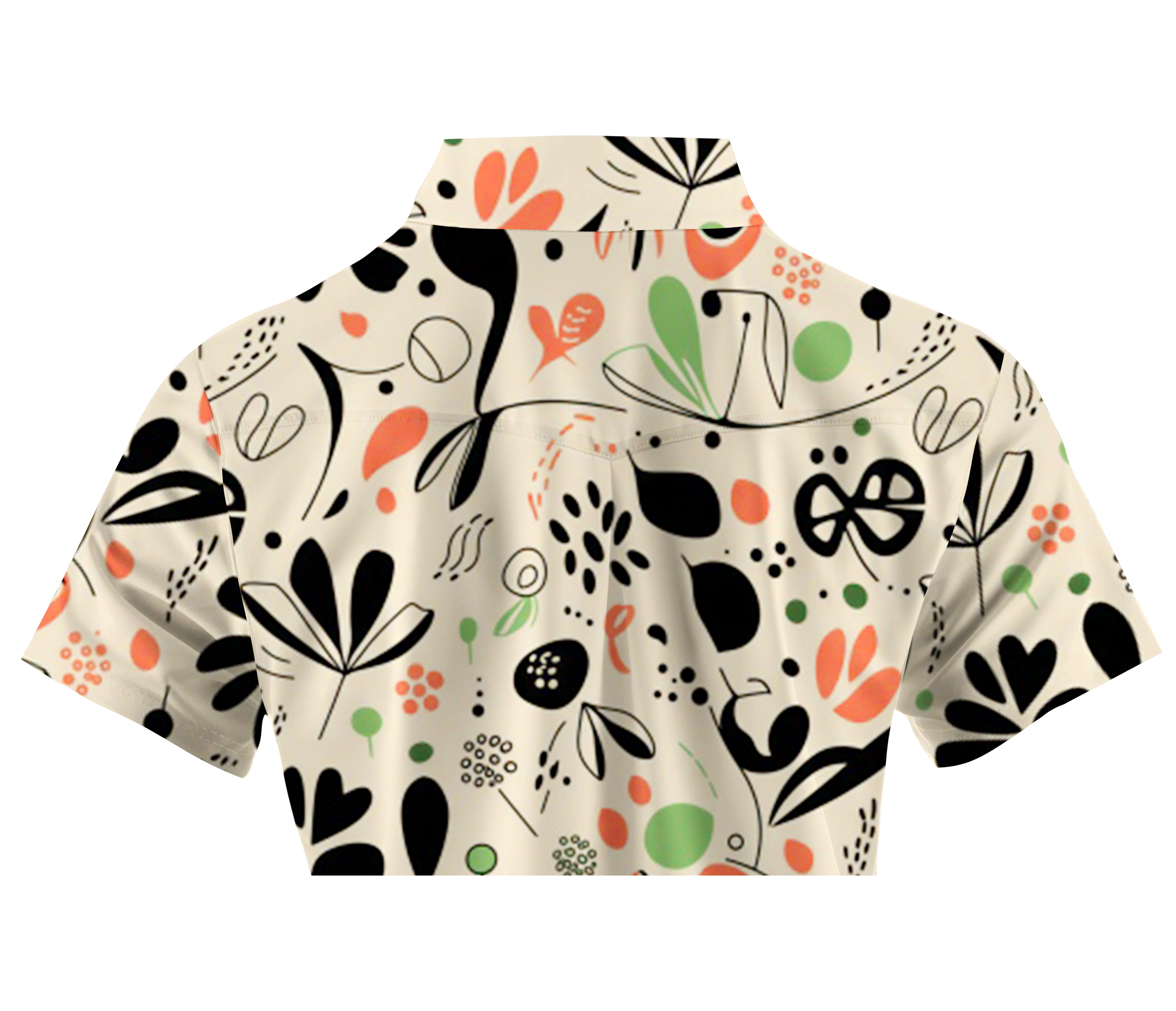 Cherryswing Women's Abstract Garden Short Sleeve Golf Shirt