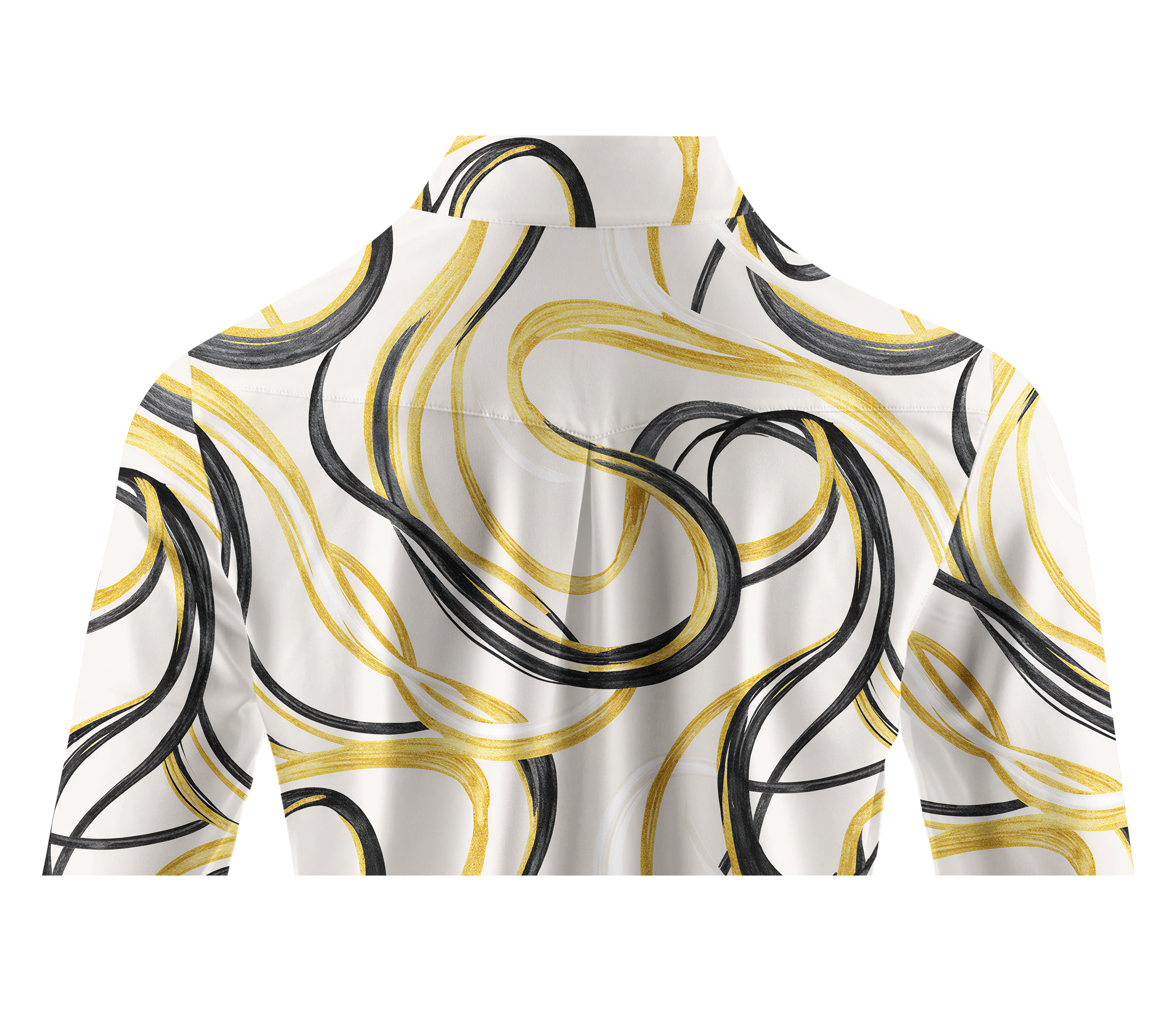 Cherryswing Women's Gilded Ink Flow Long Sleeve Golf Shirt