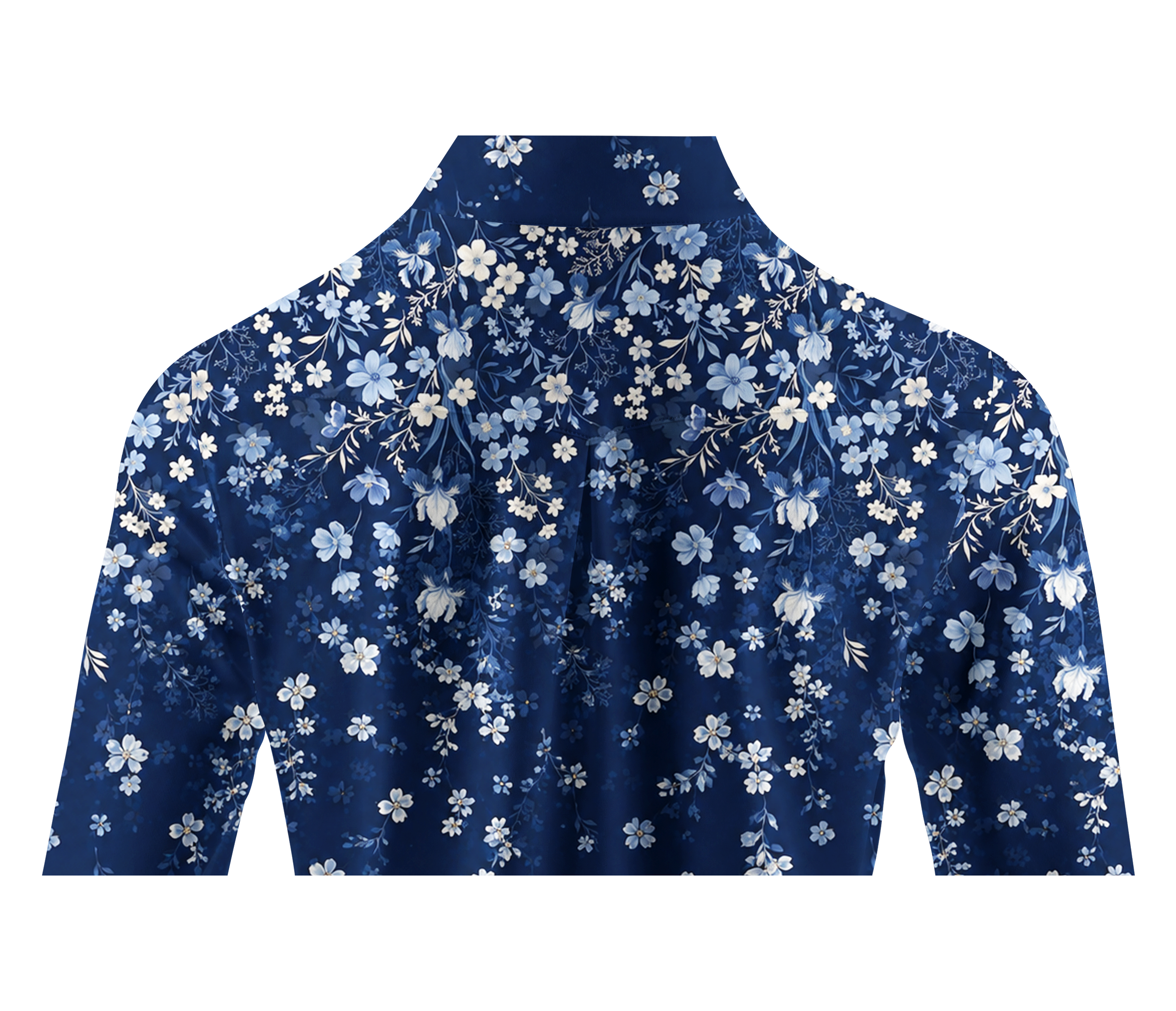 Cherryswing Women's Midnight Floral Long Sleeve Golf Shirt