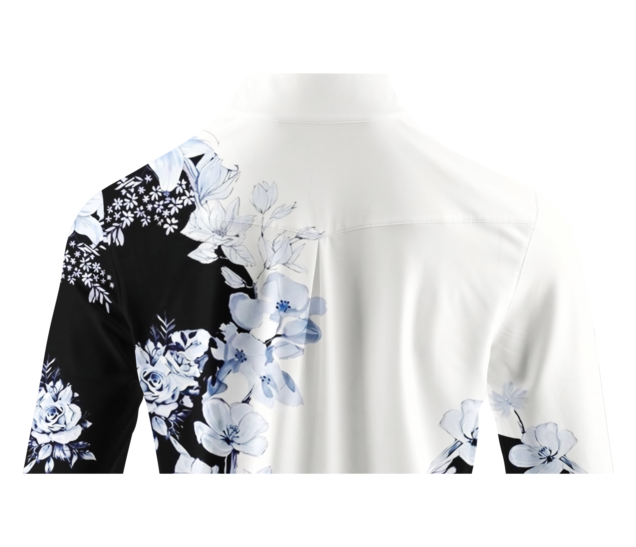 Cherryswing Women's Ink Blossom Long Sleeve Golf Shirt