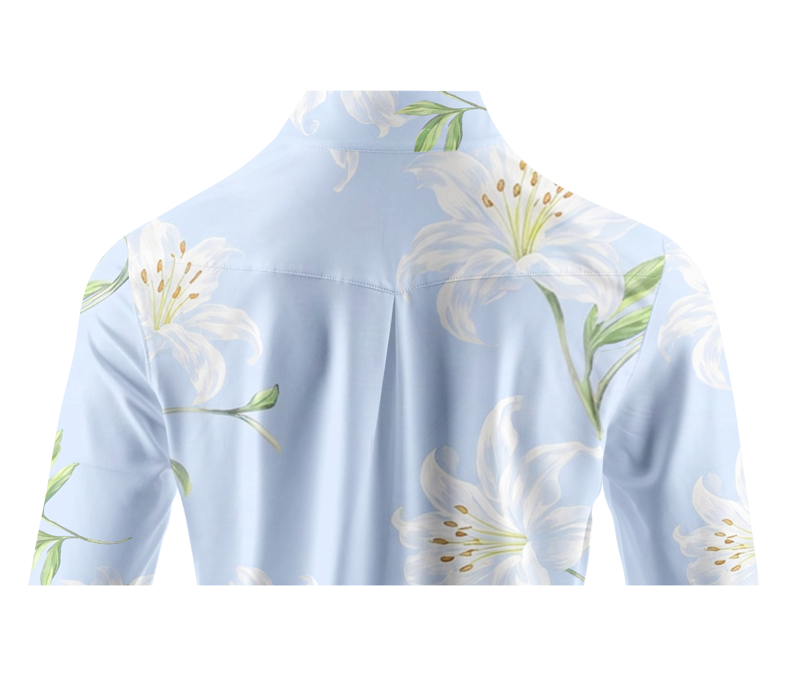 Cherryswing Women's Elegant Lily Print Long Sleeve Golf Shirt