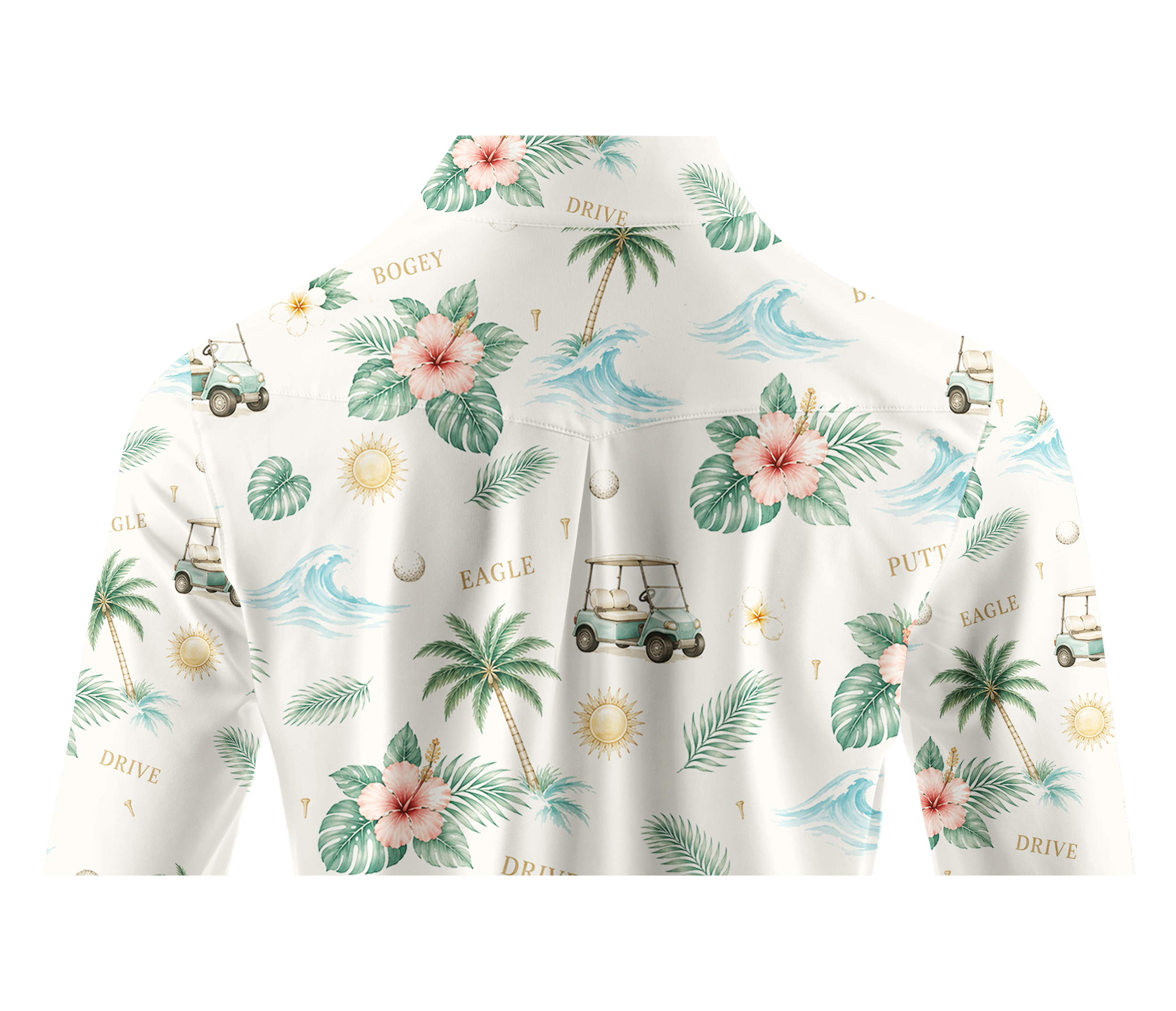 Cherryswing Women's Tropical Resort Long Sleeve Golf Shirt
