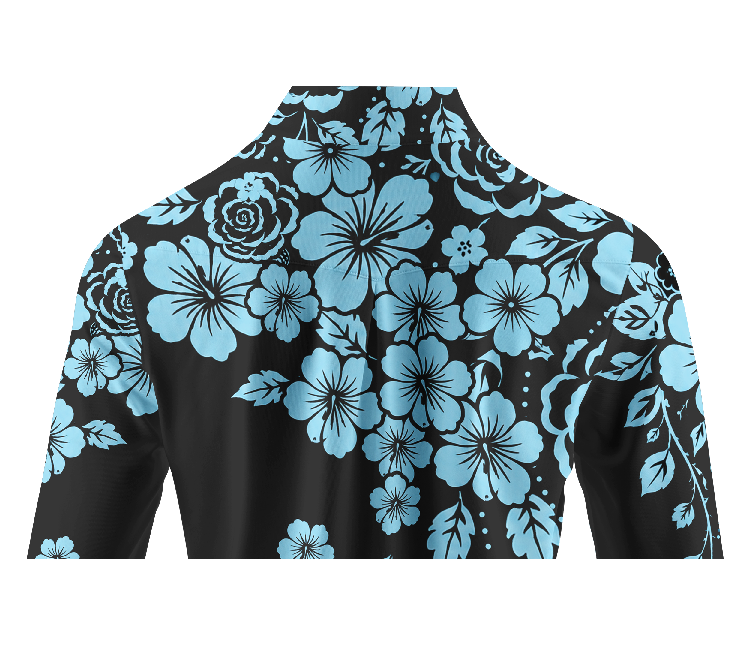 Cherryswing Women's Tropical Floral Long Sleeve Golf Shirt