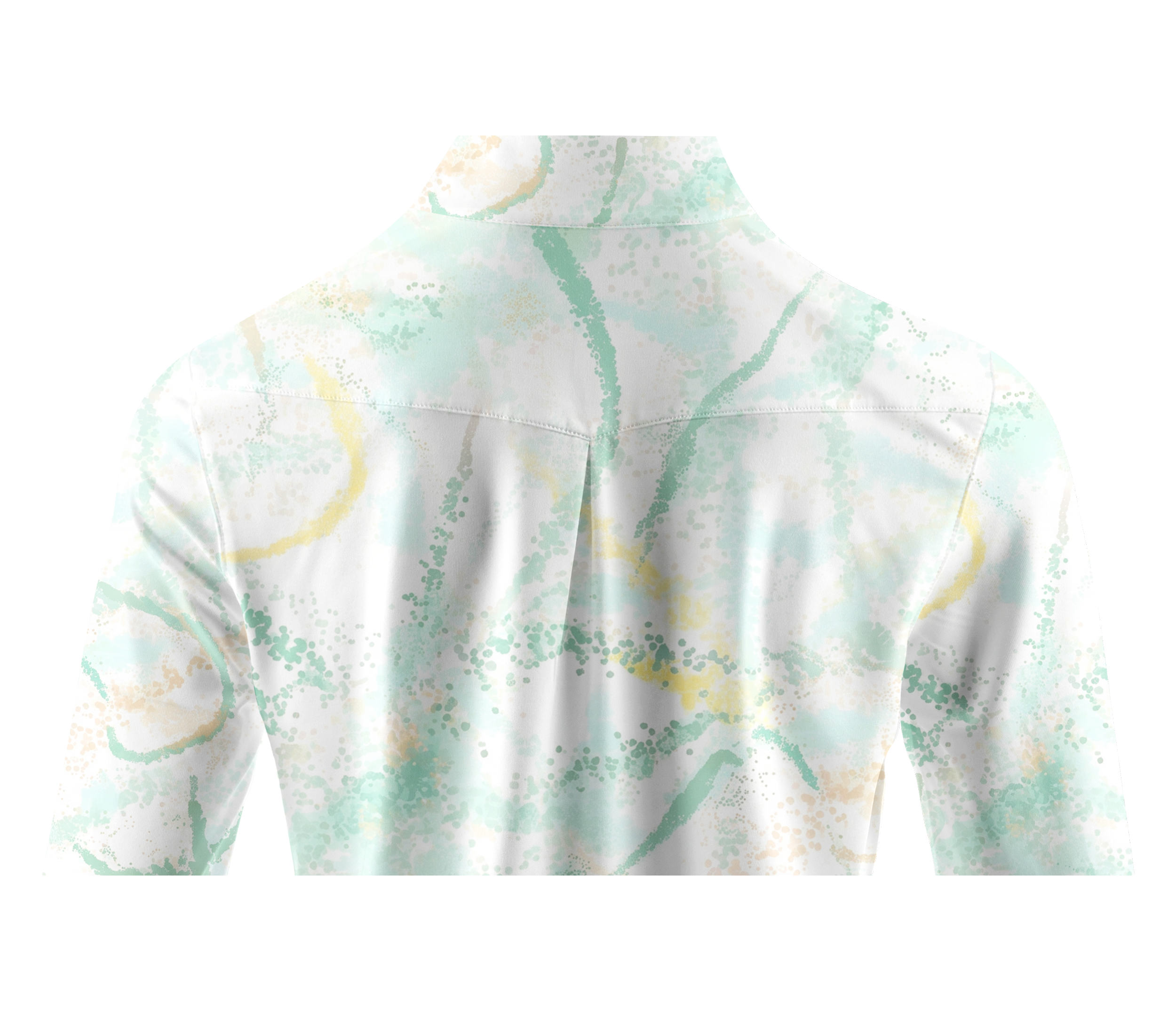 Cherryswing Women's Watercolor Splash Long Sleeve Golf Shirt