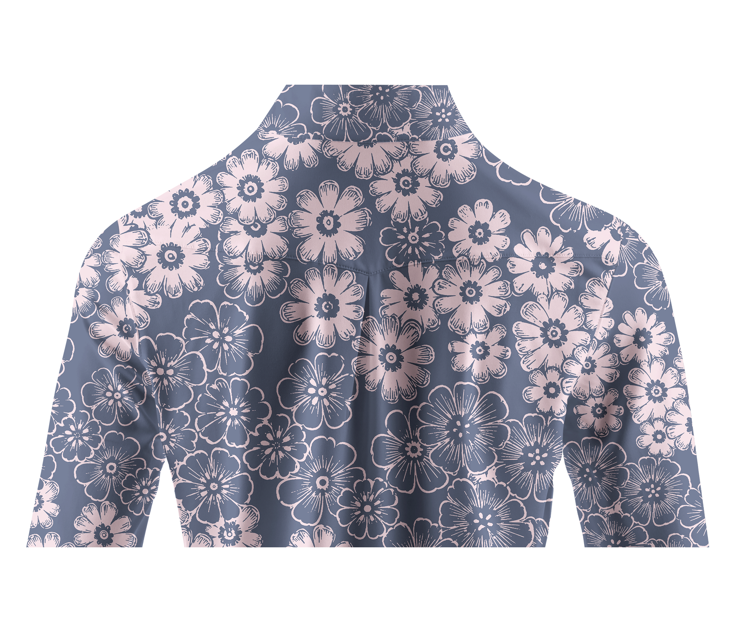 Cherryswing Women's Hand-Drawn Daisy Long Sleeve Golf Shirt