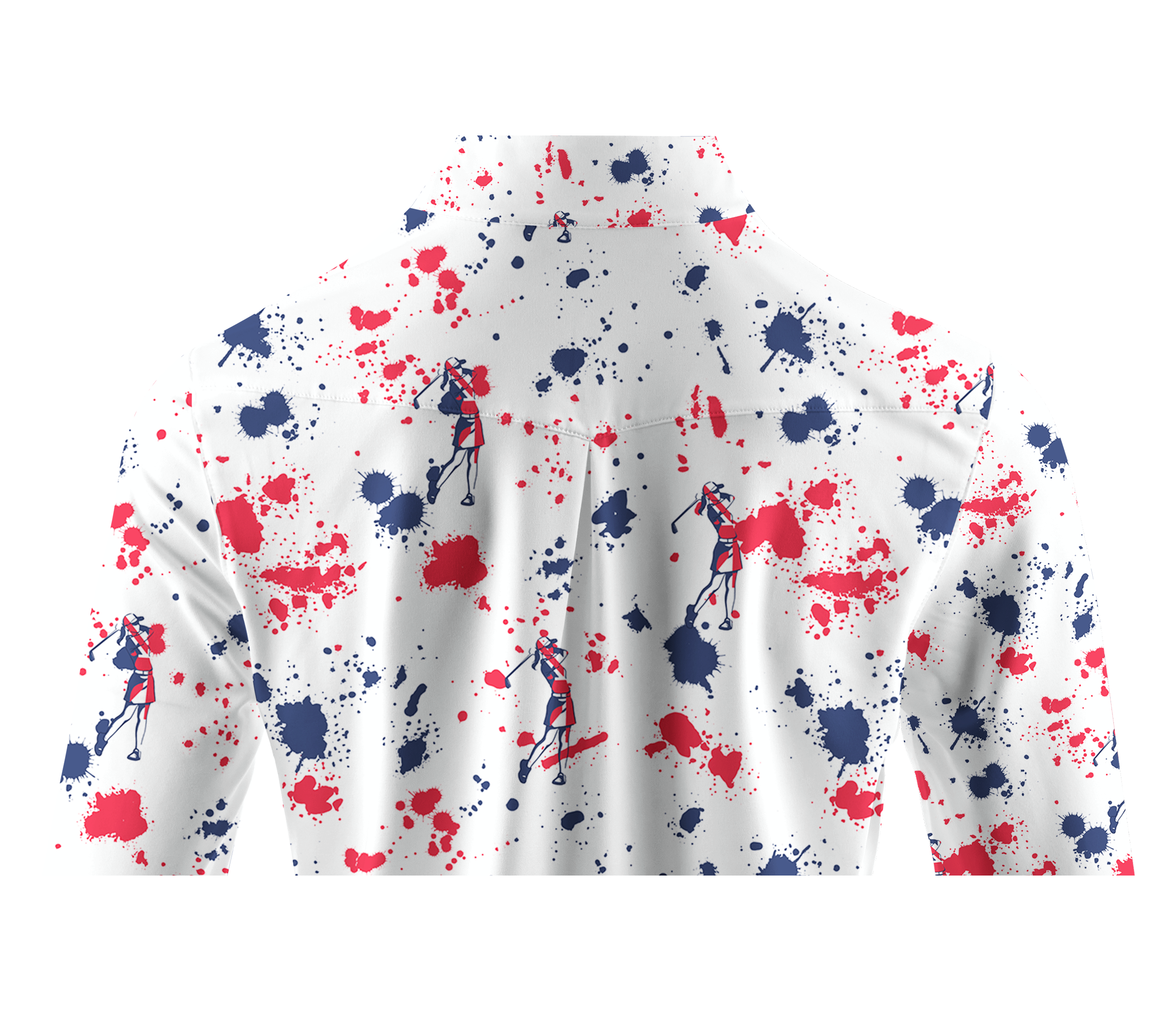 Cherryswing Women's Silhouetted Golfers Long Sleeve Golf Shirt