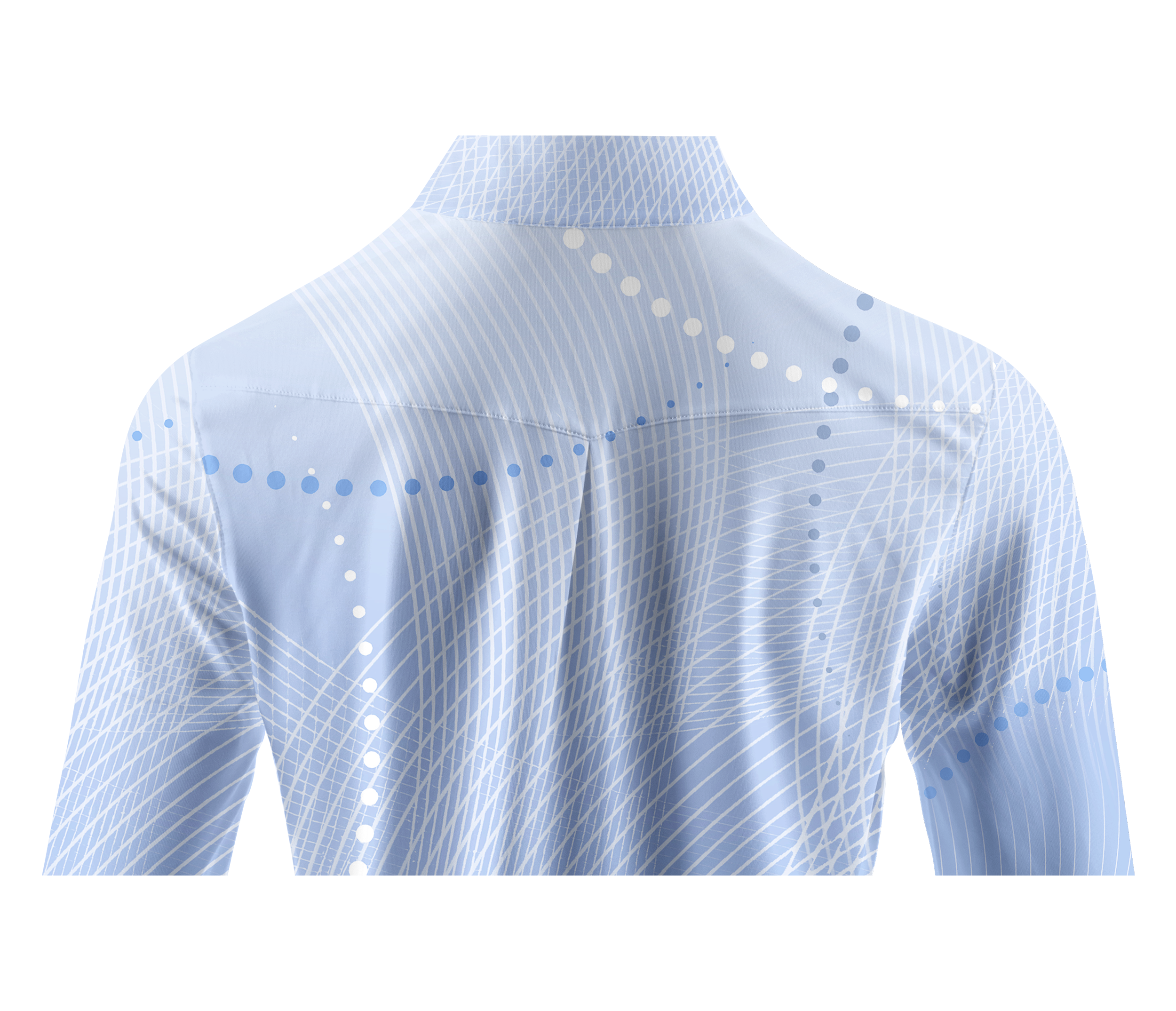 Cherryswing Women's Geometric Wave Dot Long Sleeve Golf Shirt