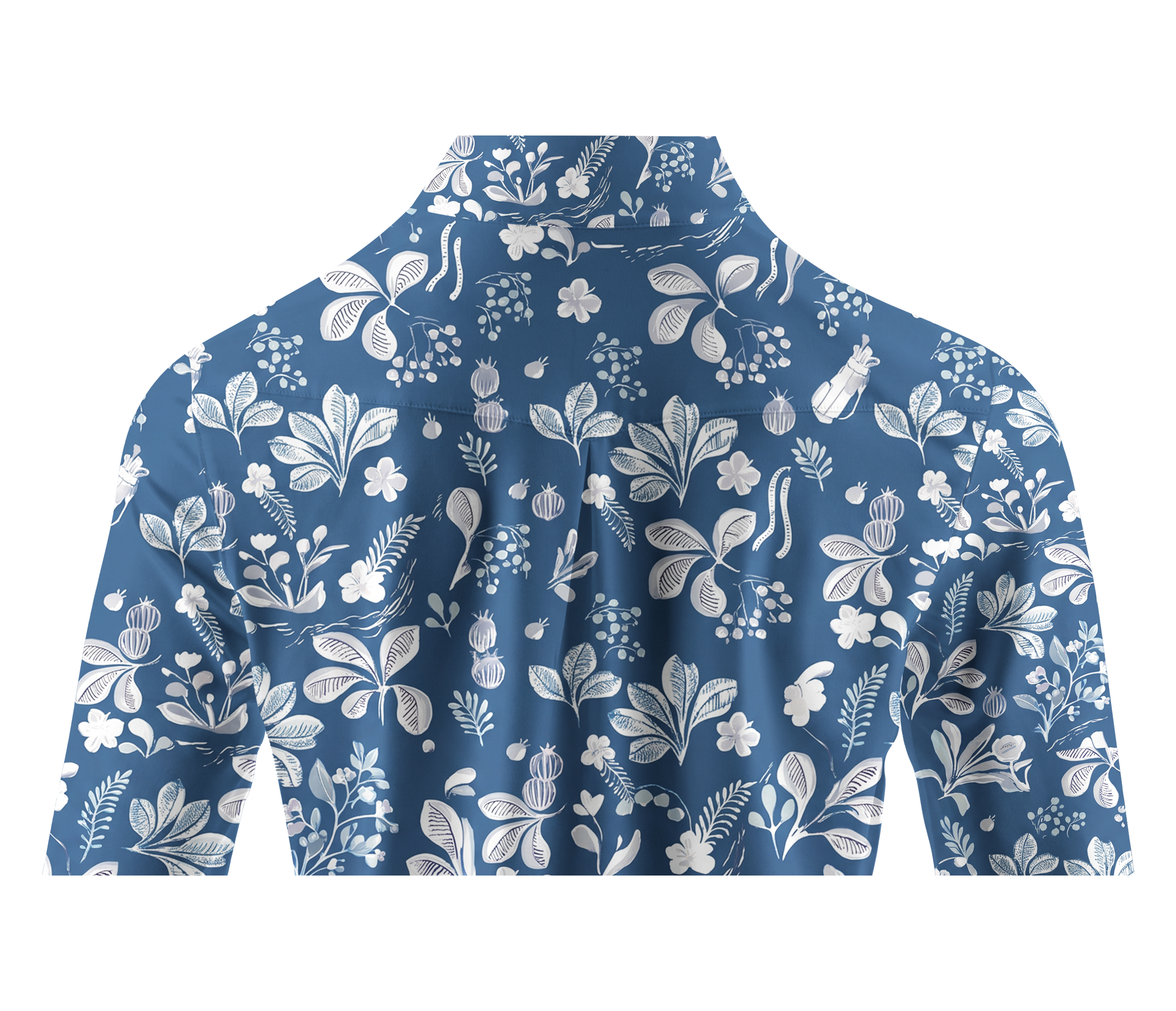 Cherryswing Women's Botanical Floral Long Sleeve Golf Shirt