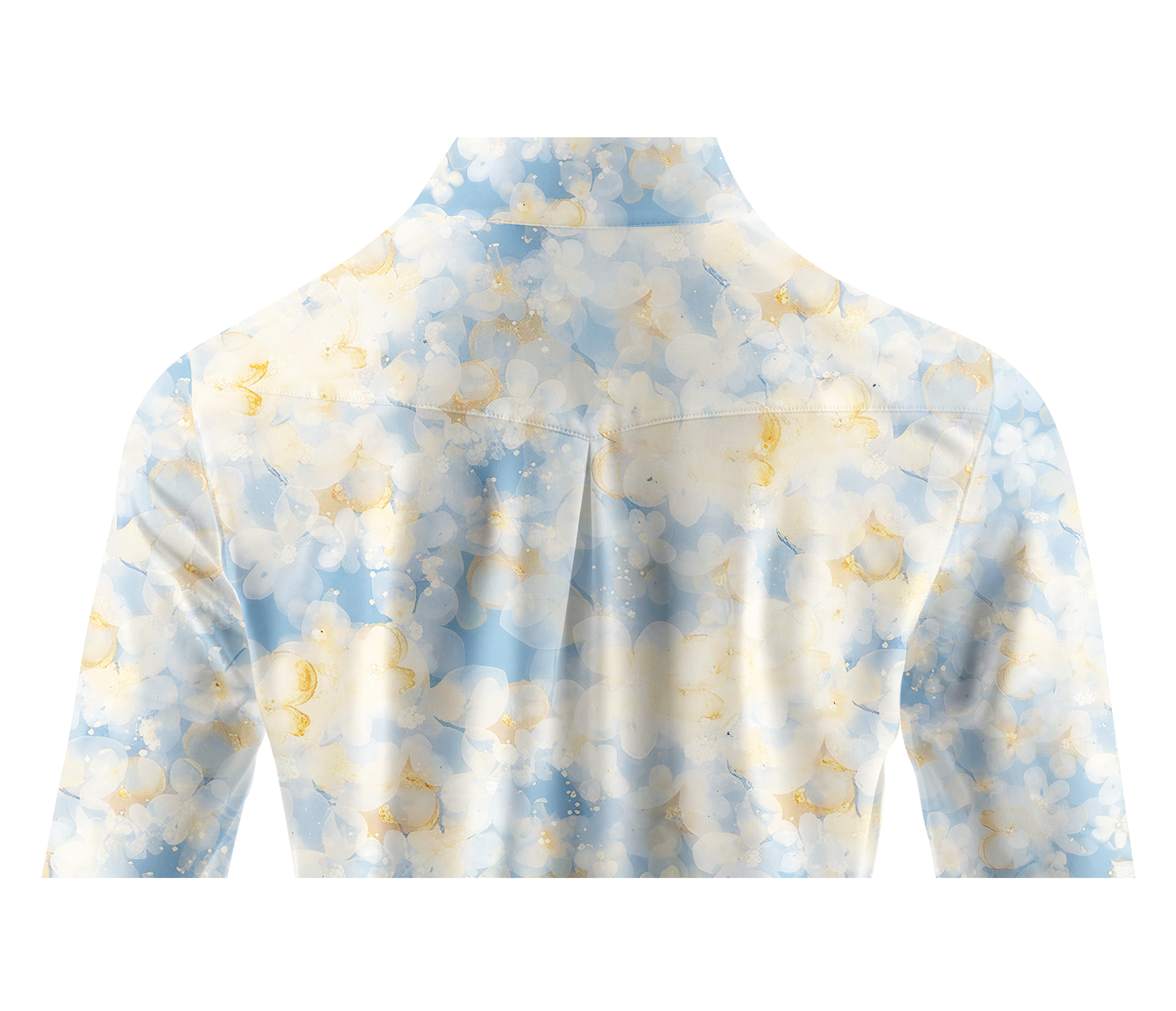 Cherryswing Women's Watercolor Blossom Long Sleeve Golf Shirt