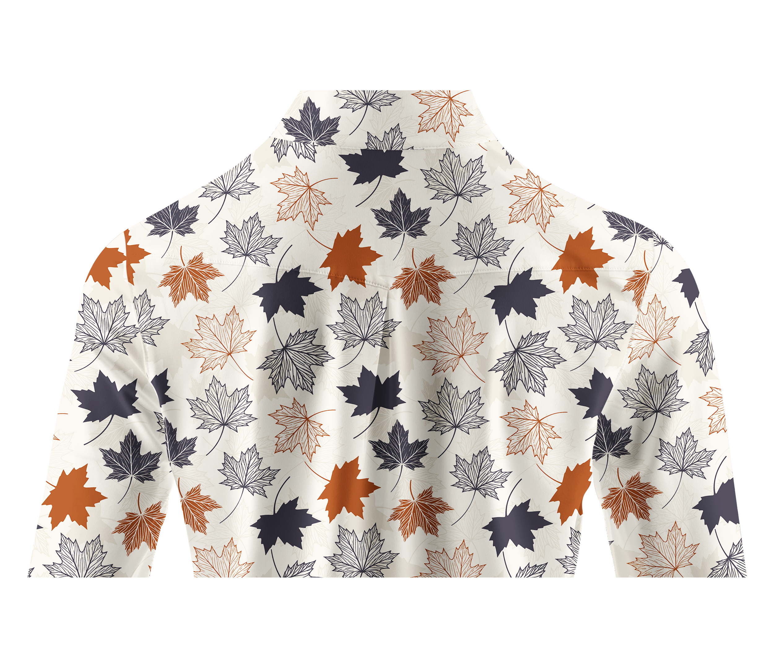 Cherryswing Women's Autumn Maple Leaf Long Sleeve Golf Shirt