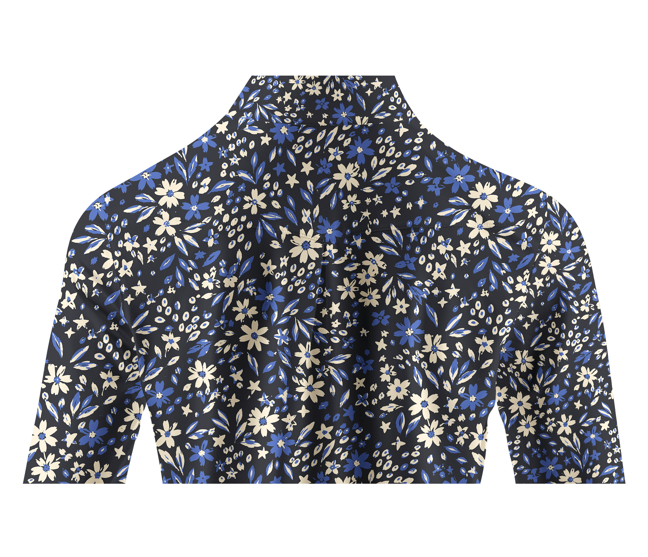 Cherryswing Women's Elegant Starry Wildflower Long Sleeve Golf Shirt