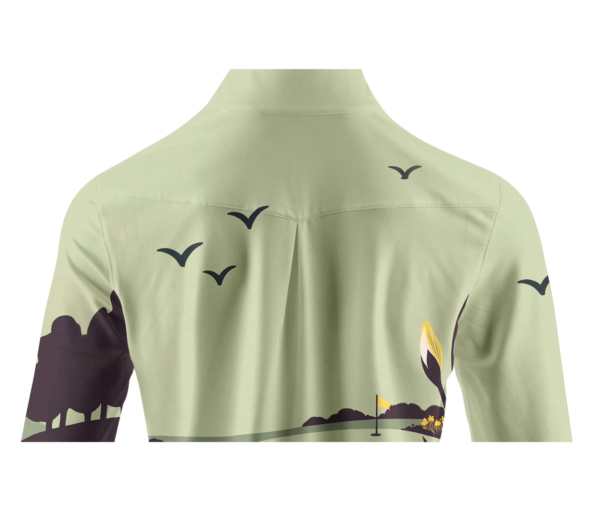 Cherryswing Women's Vintage Golf Course Iris Long Sleeve Shirt