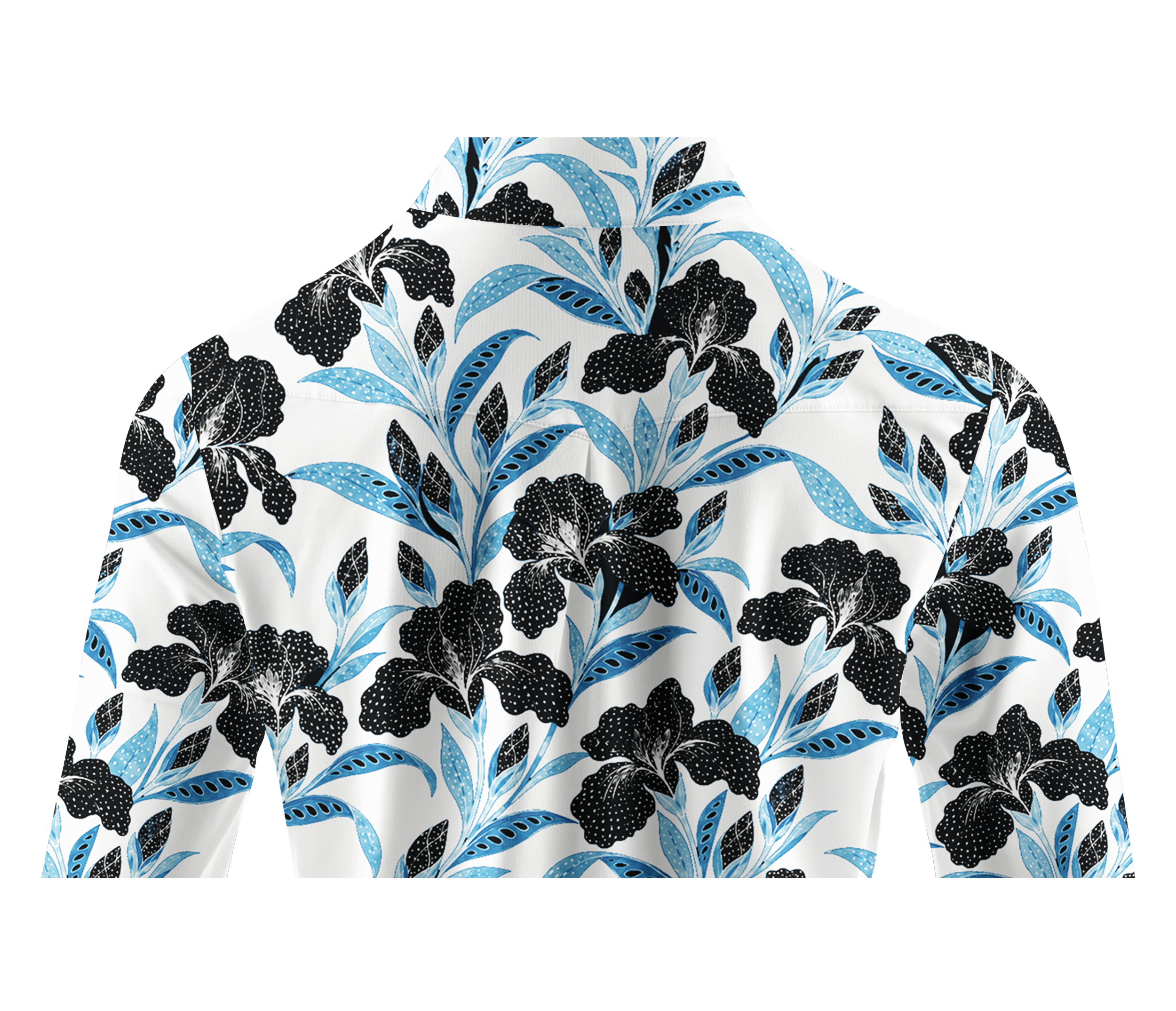 Cherryswing Women's Graphic Botanical and Leafy Pattern Long Sleeve Golf Shirt