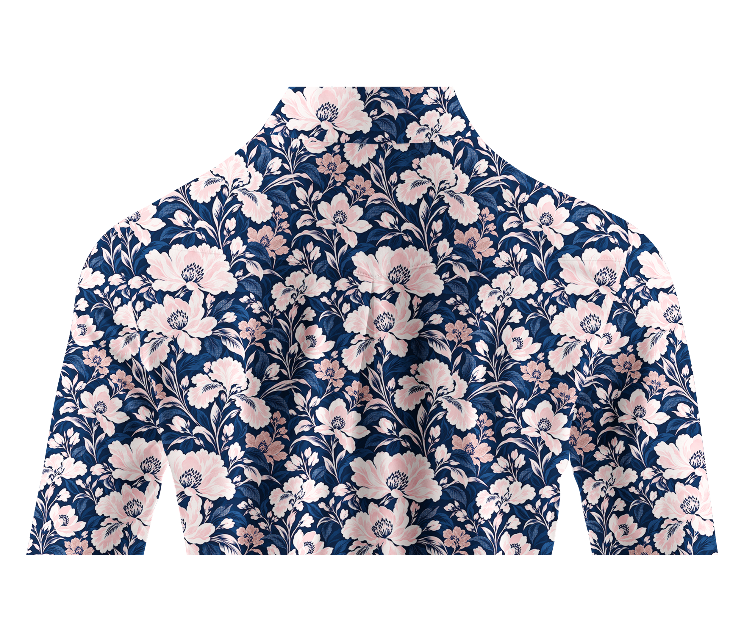 Cherryswing Women's Classic Floral Pattern Long Sleeve Golf Shirt