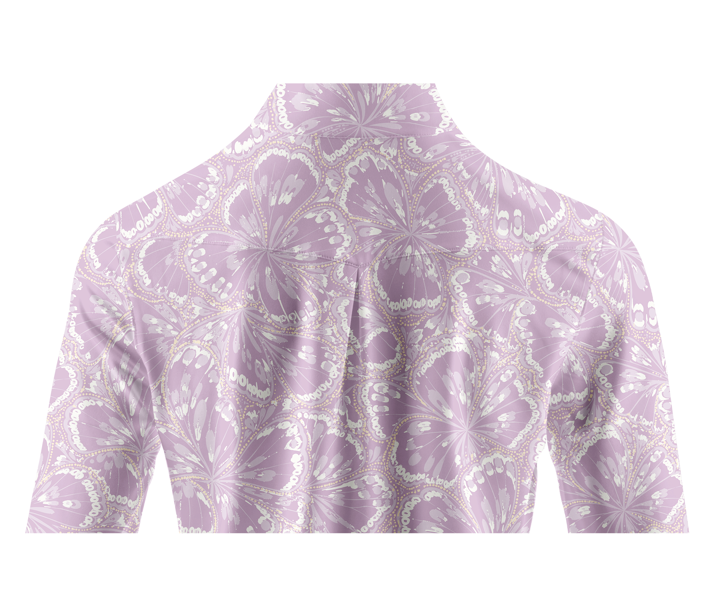 Cherryswing Women's Butterfly Pattern Long Sleeve Golf Shirt