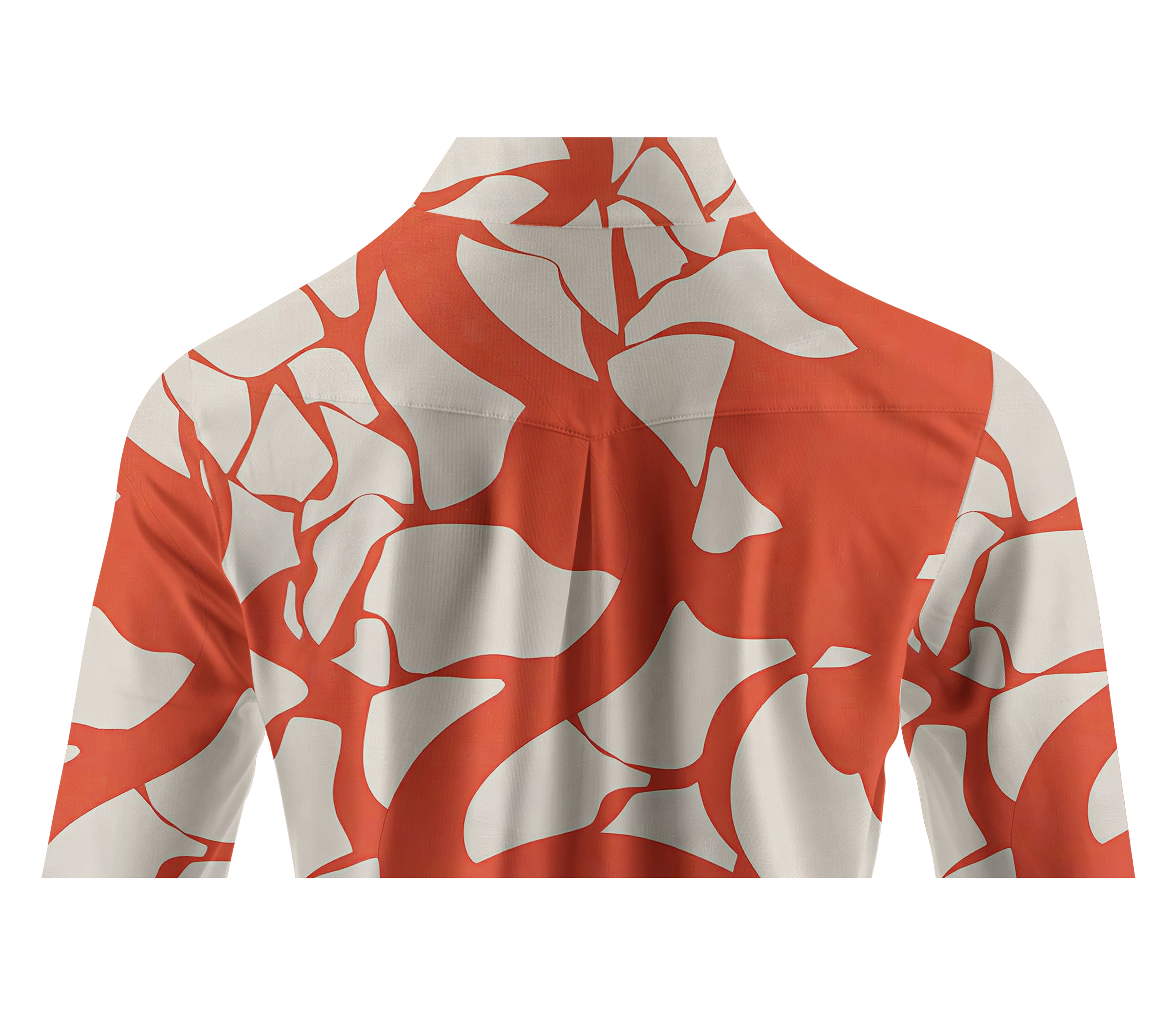 Cherryswing Women's Abstract Geometric Swan Pattern Long Sleeve Golf Shirt