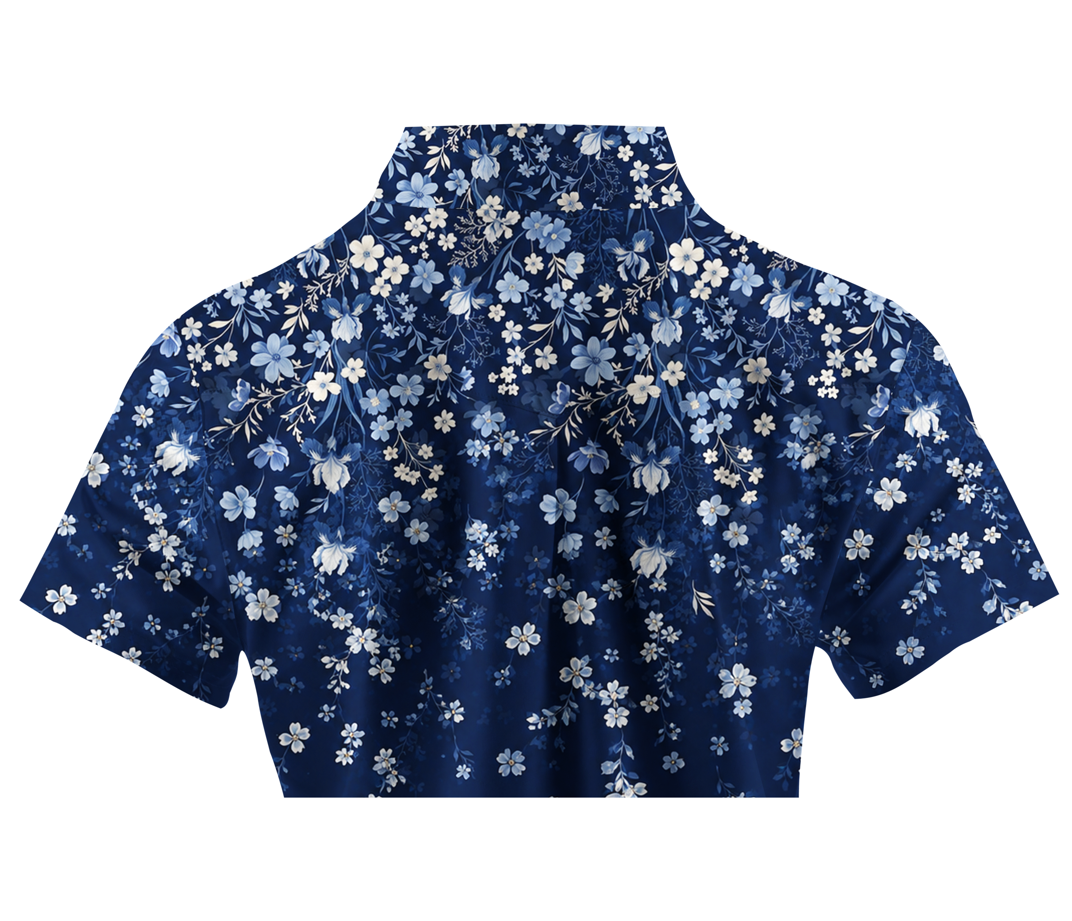 Cherryswing Women's Midnight Floral Short Sleeve Golf Shirt