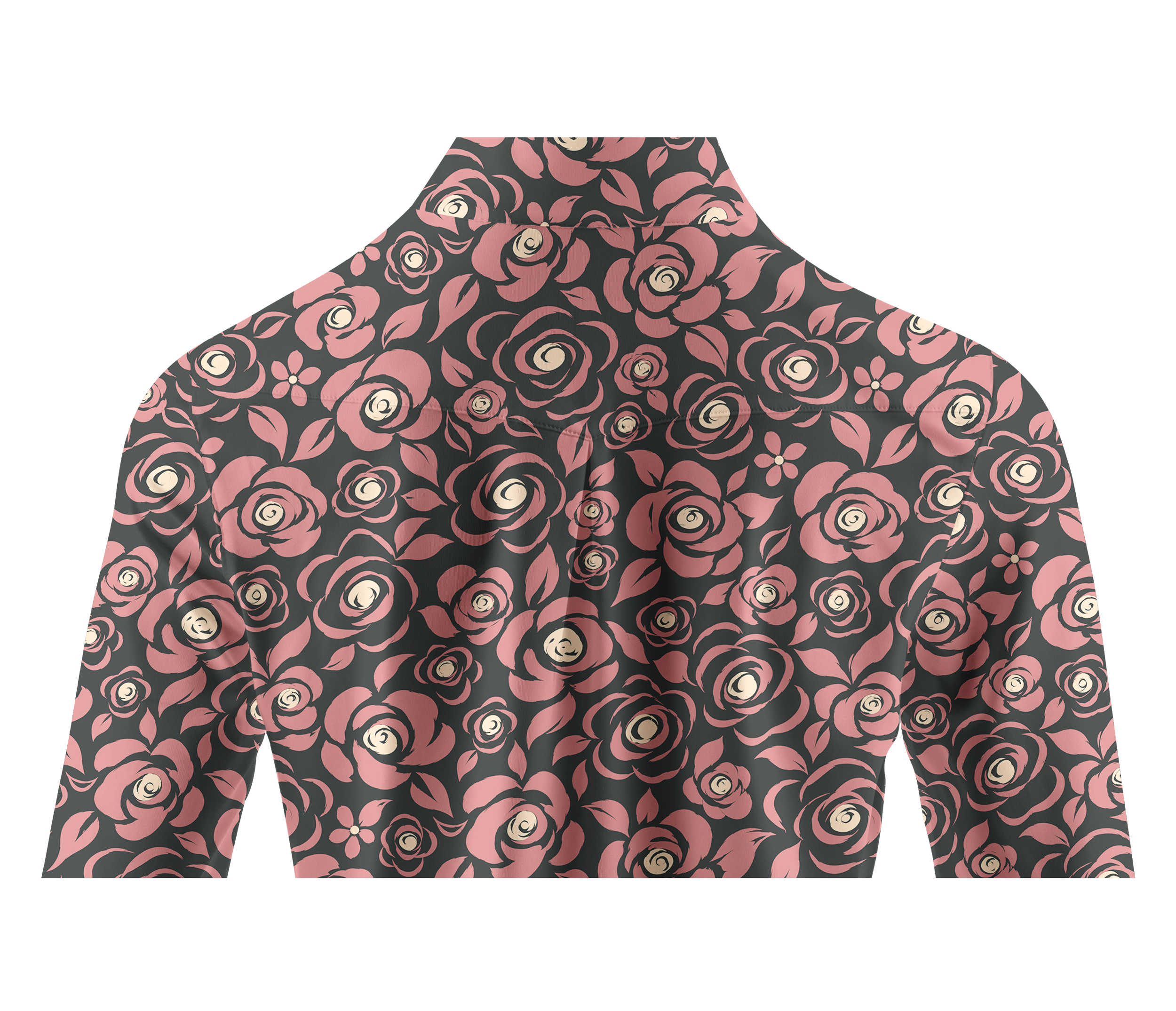 Cherryswing Women's Vintage Rose Long Sleeve Golf Shirt