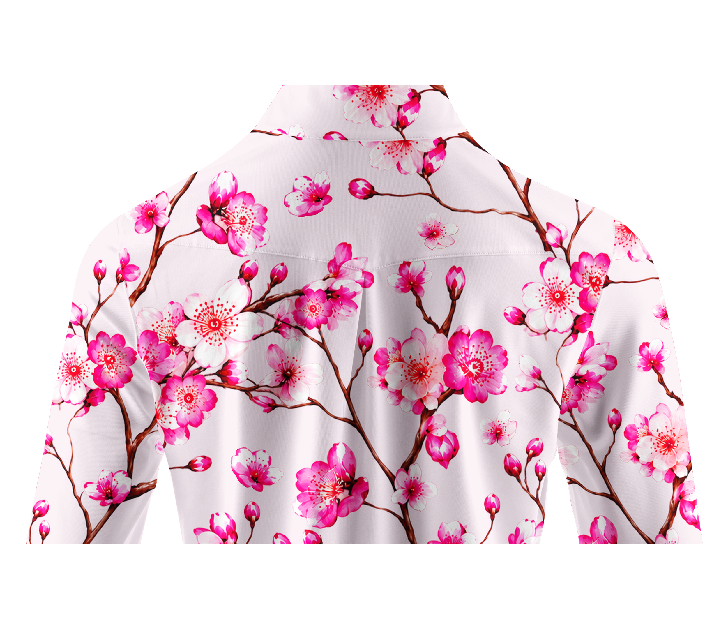 Cherryswing Women's Spring Cherry Blossom Long Sleeve Golf Shirt