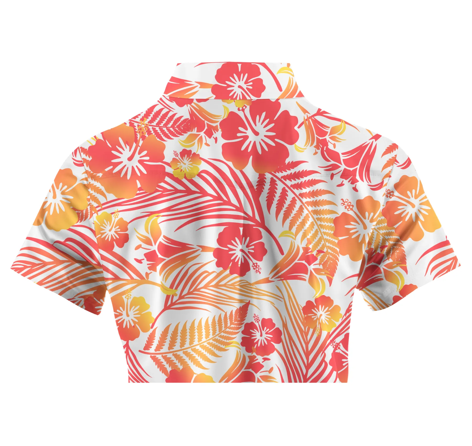 Cherryswing Women's Tropical Blossom Short Sleeve Golf Polo Shirt