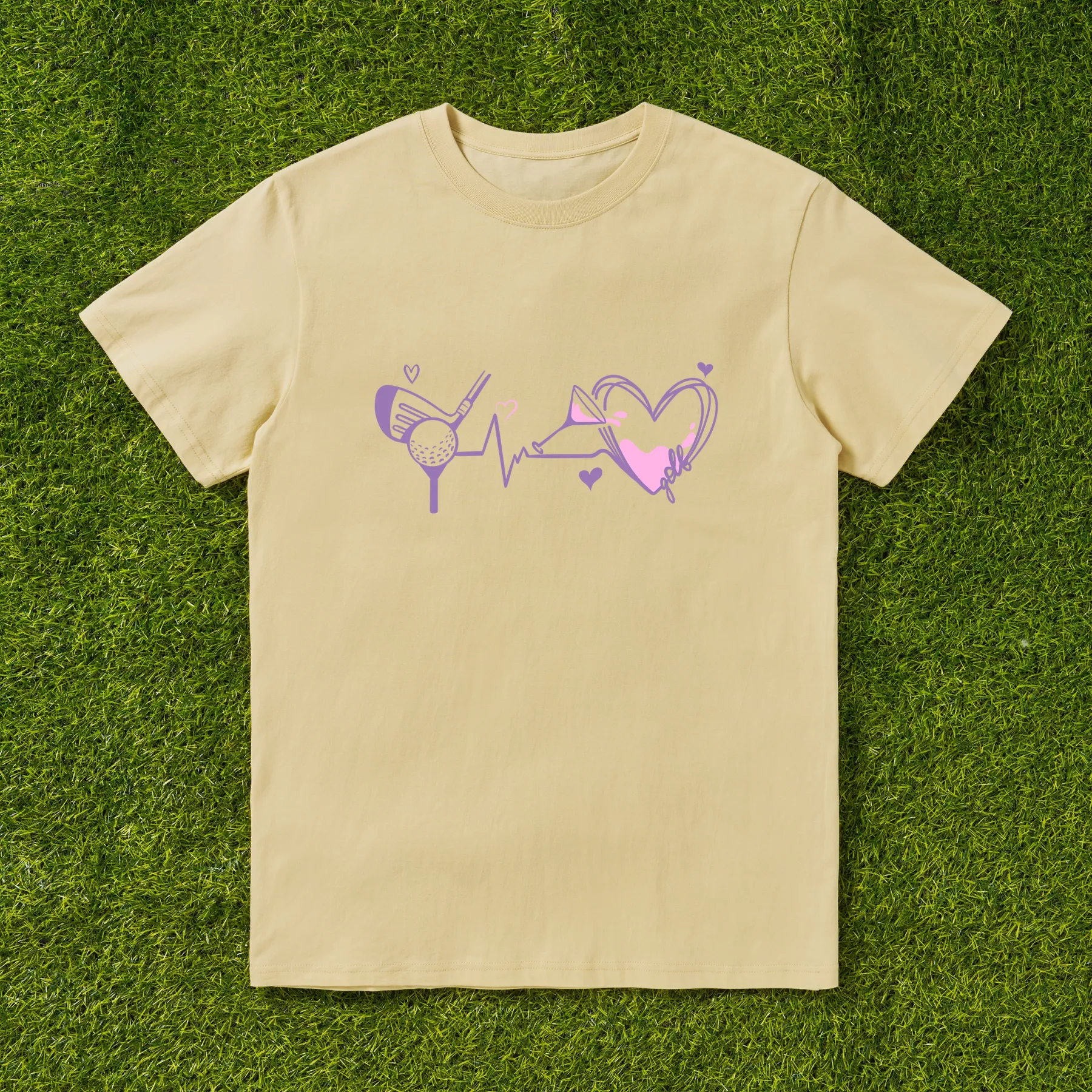 Cherryswing I Play Golf I Drink Wine T-shirt For Women