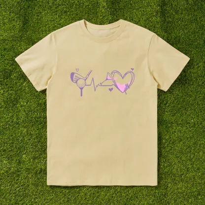 Cherryswing I Play Golf I Drink Wine T-shirt For Women