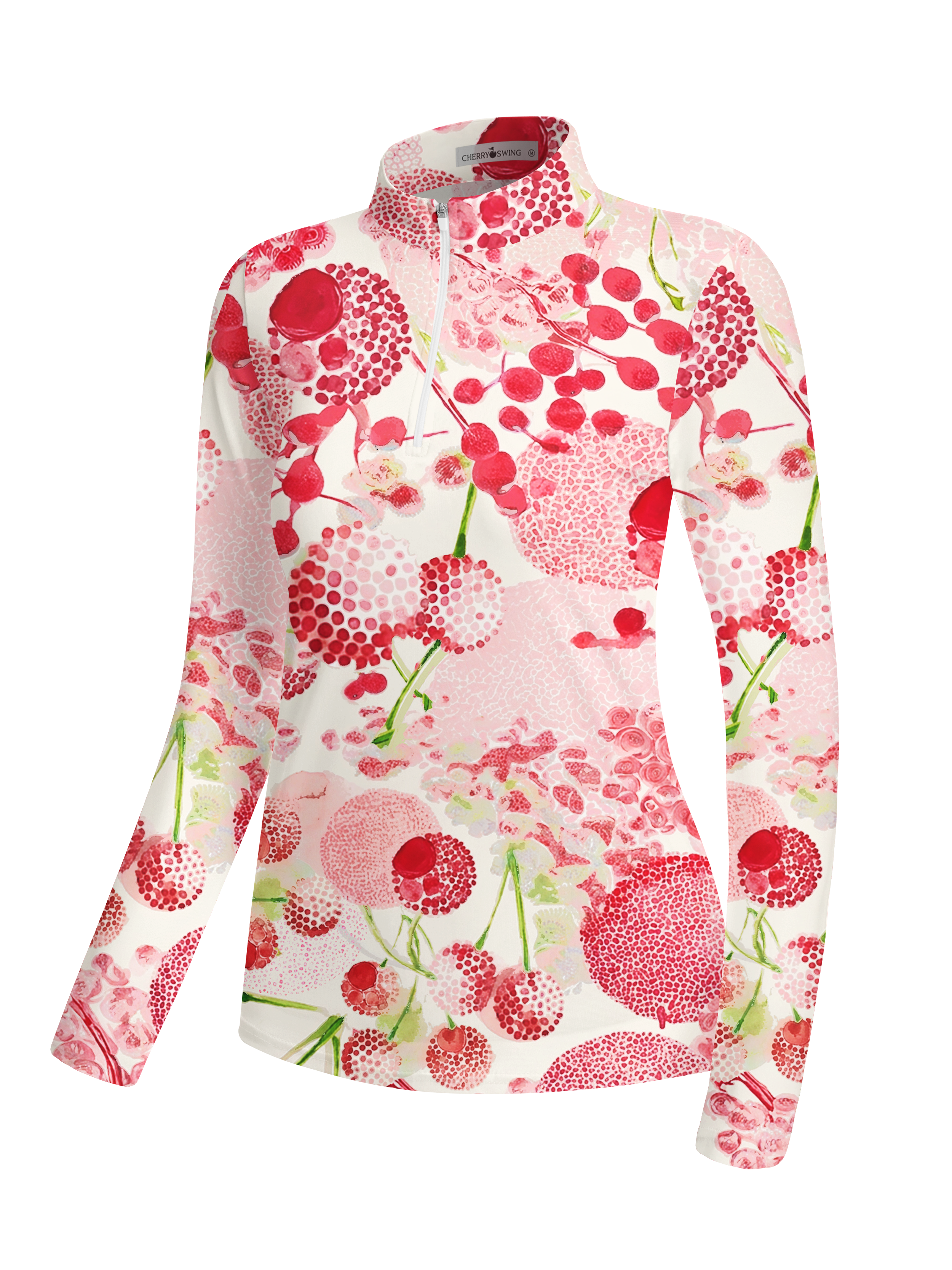 Cherryswing Women's Lush Cherry Berry Long Sleeve Golf Shirt