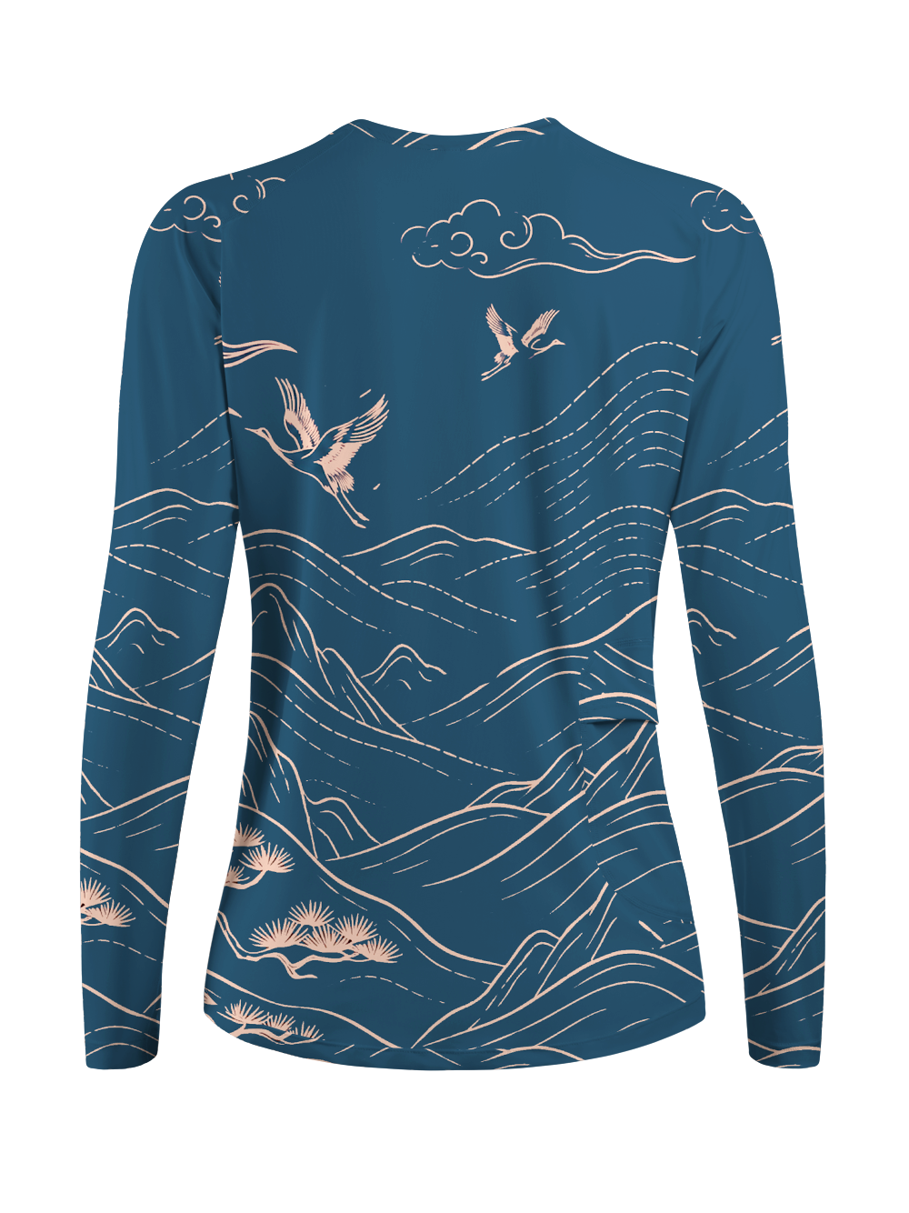 Cherryswing Women's Oriental Landscape Golf Shirt