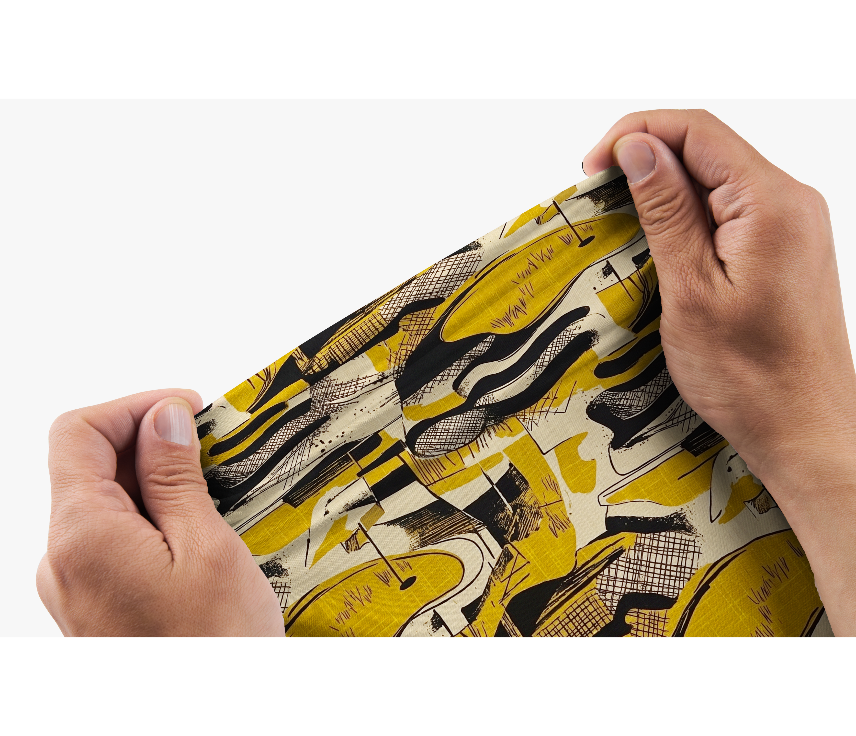 Cherryswing Abstract Golf Course Men's Polo Shirt