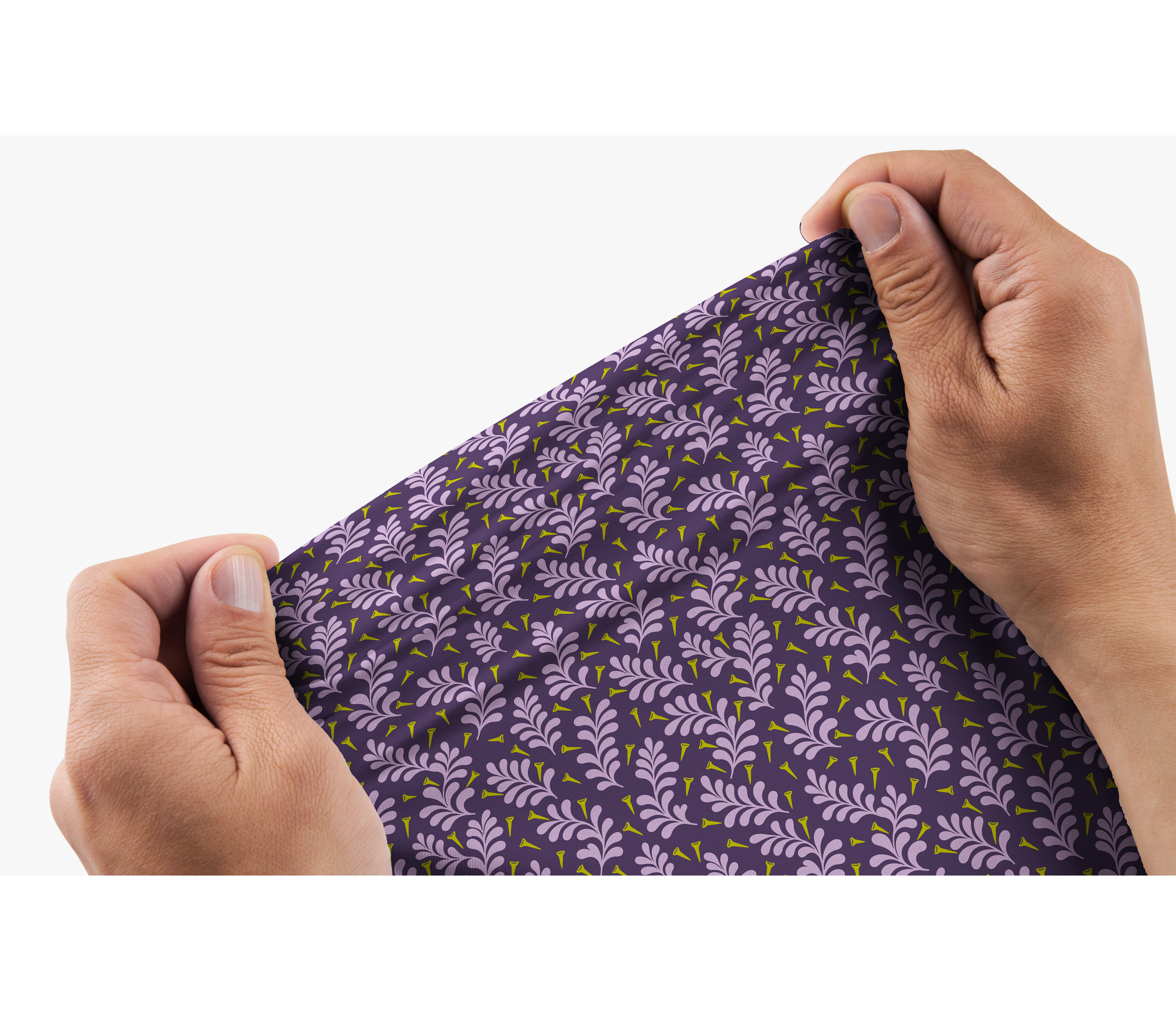 Cherryswing Whimsical Tee and Leaf Pattern Men's Polo Shirt