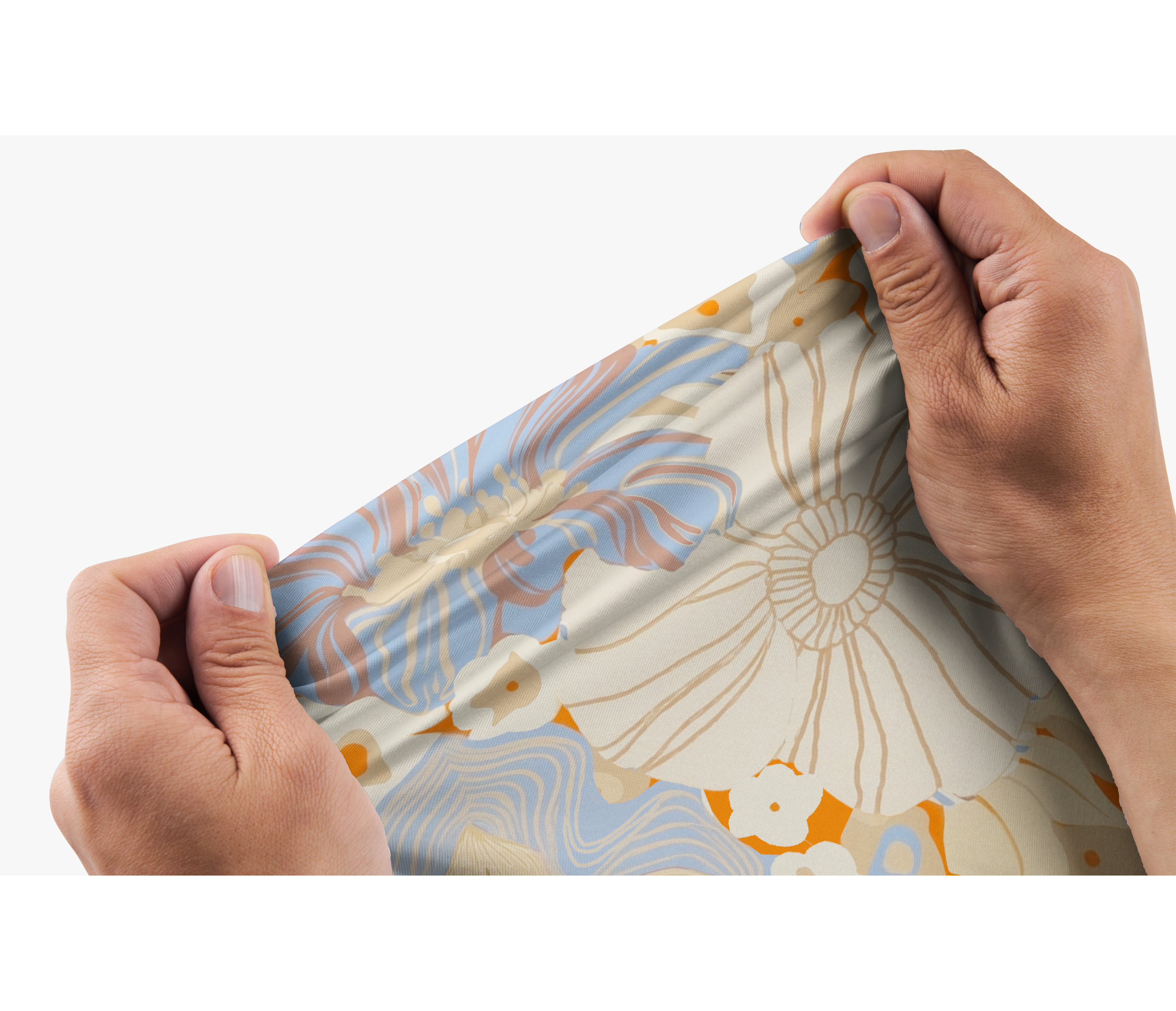 Cherryswing Sunset Floral Abstract Men's Polo Shirt