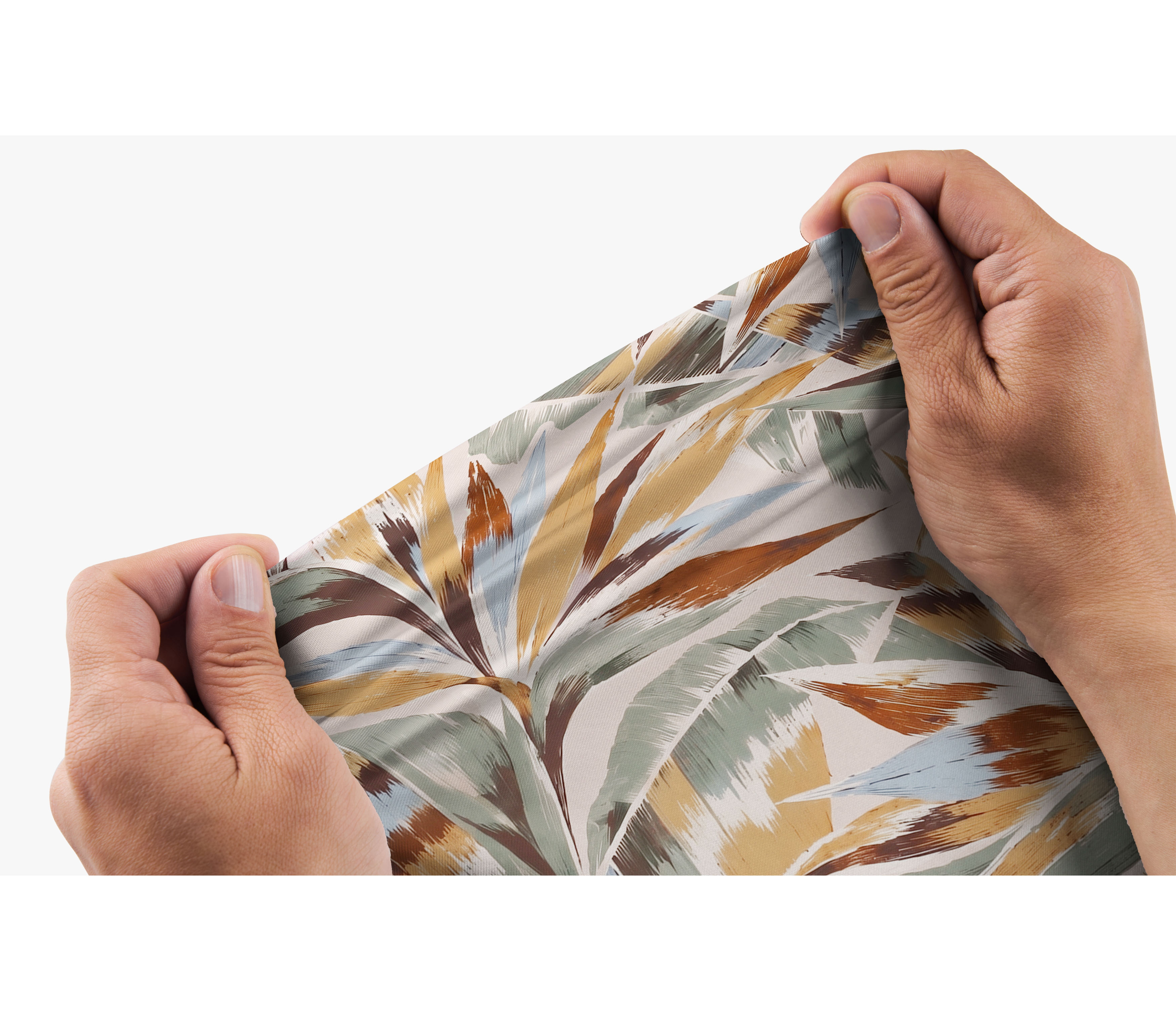 Cherryswing Bold Brushstroke Tropical Leaf Men's Polo Shirt
