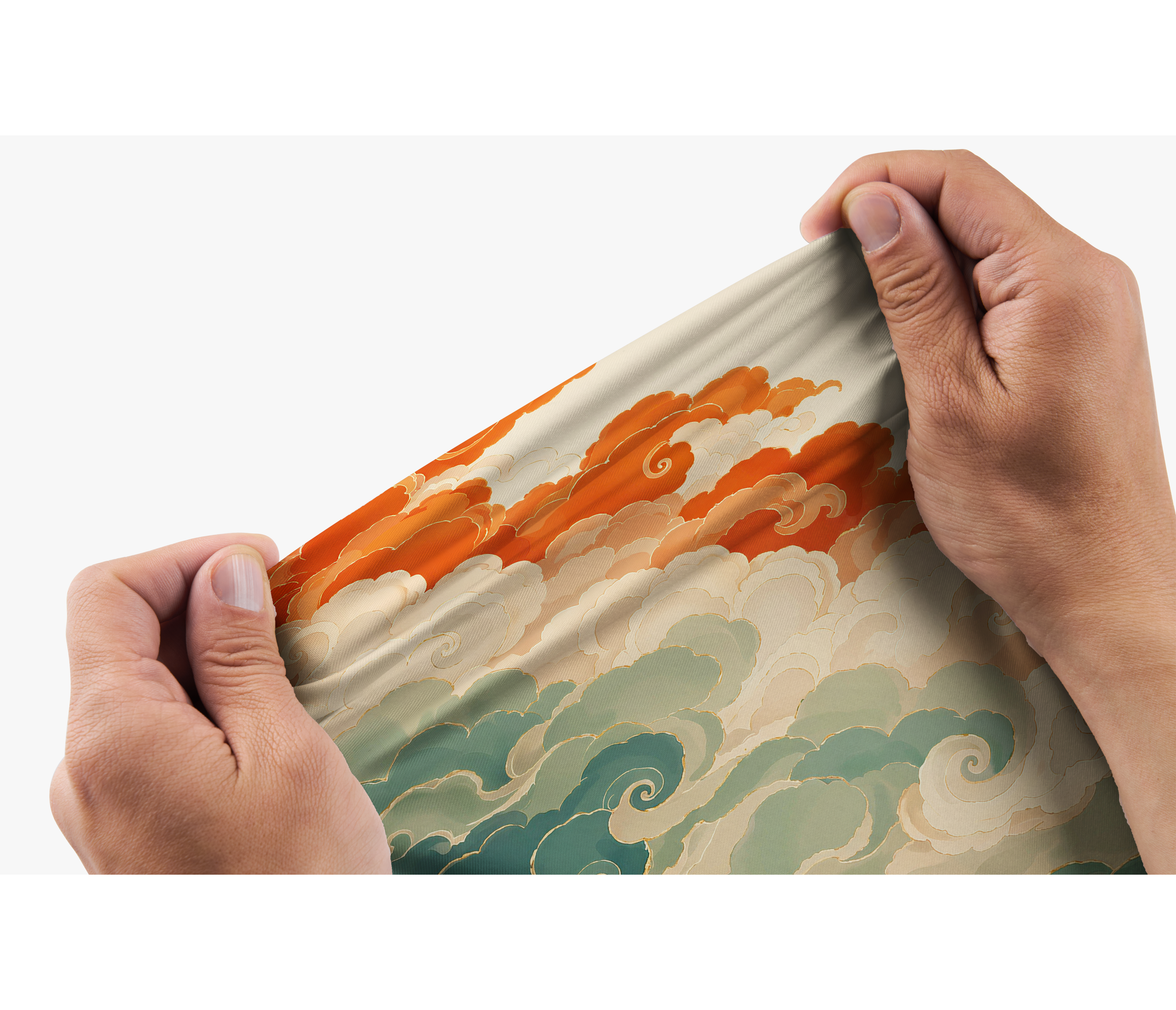 Cherryswing Oriental Auspicious Cloud Men's Polo Shirt