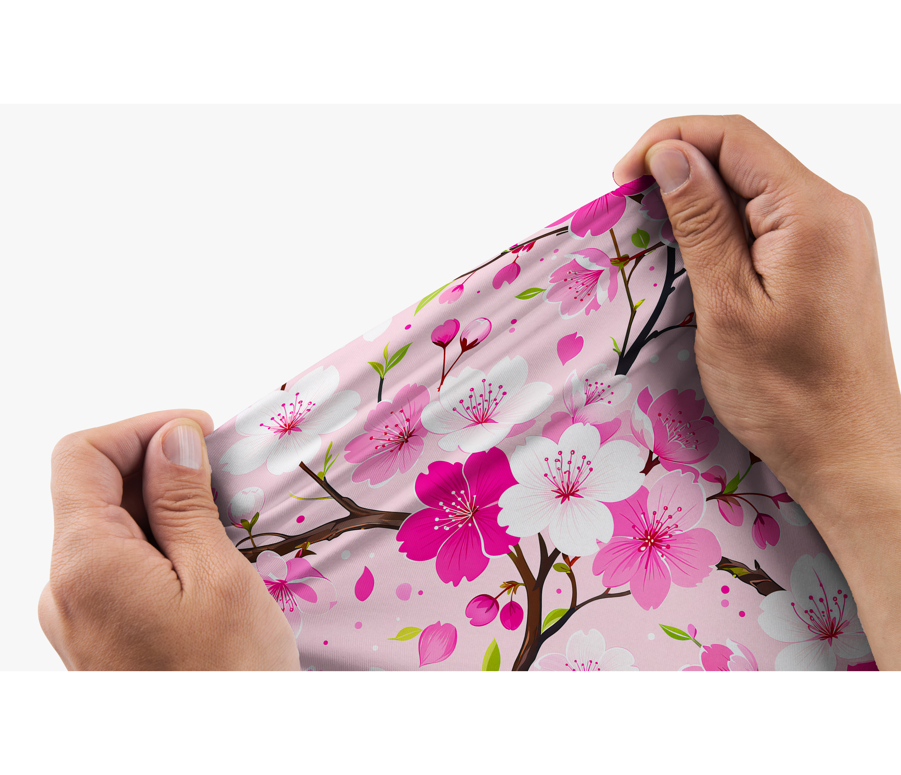 Cherryswing Cherry Blossom Branch Print Men's Polo Shirt