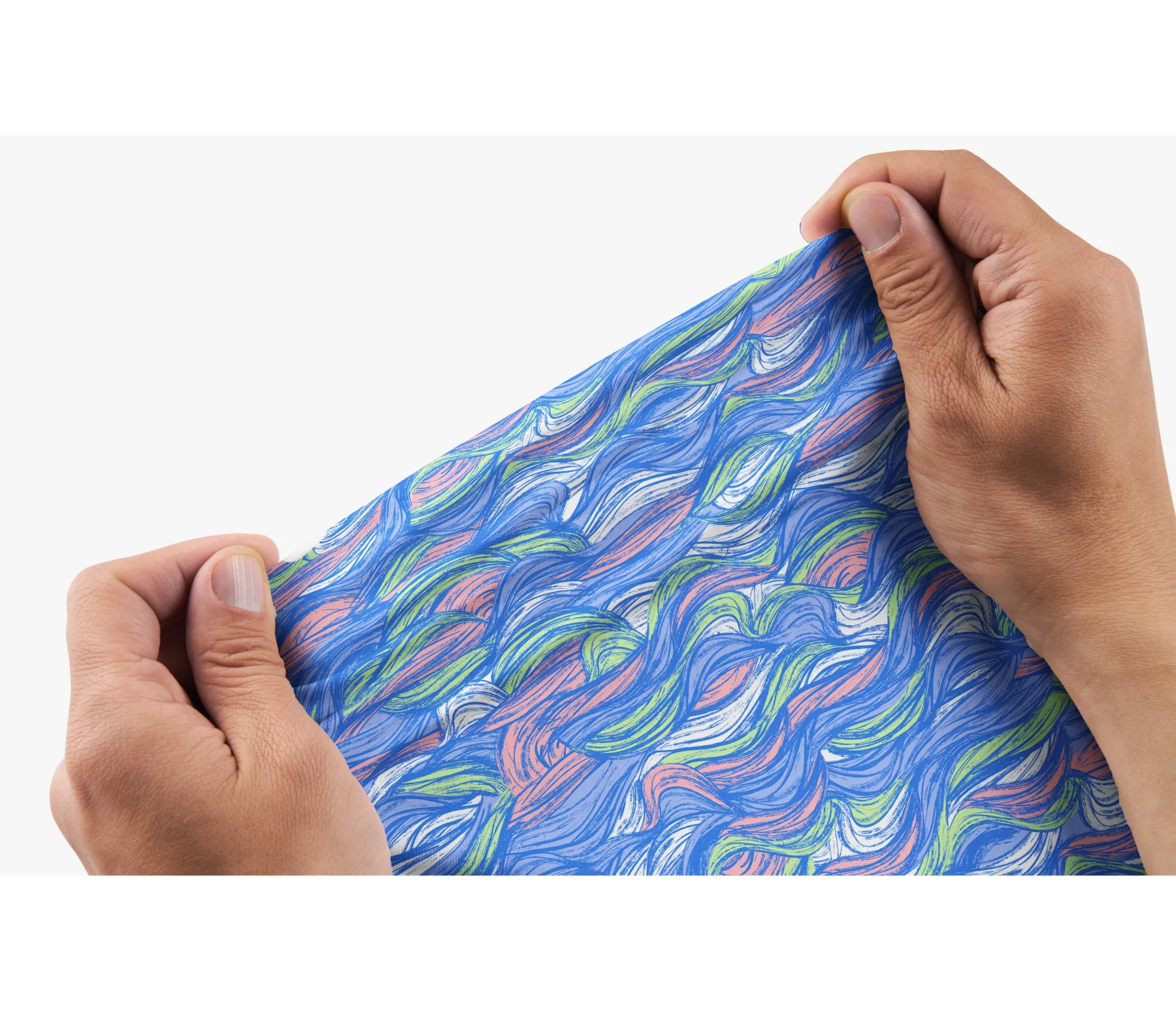 Cherryswing Men's Colored Waves Summer Polo Shirt