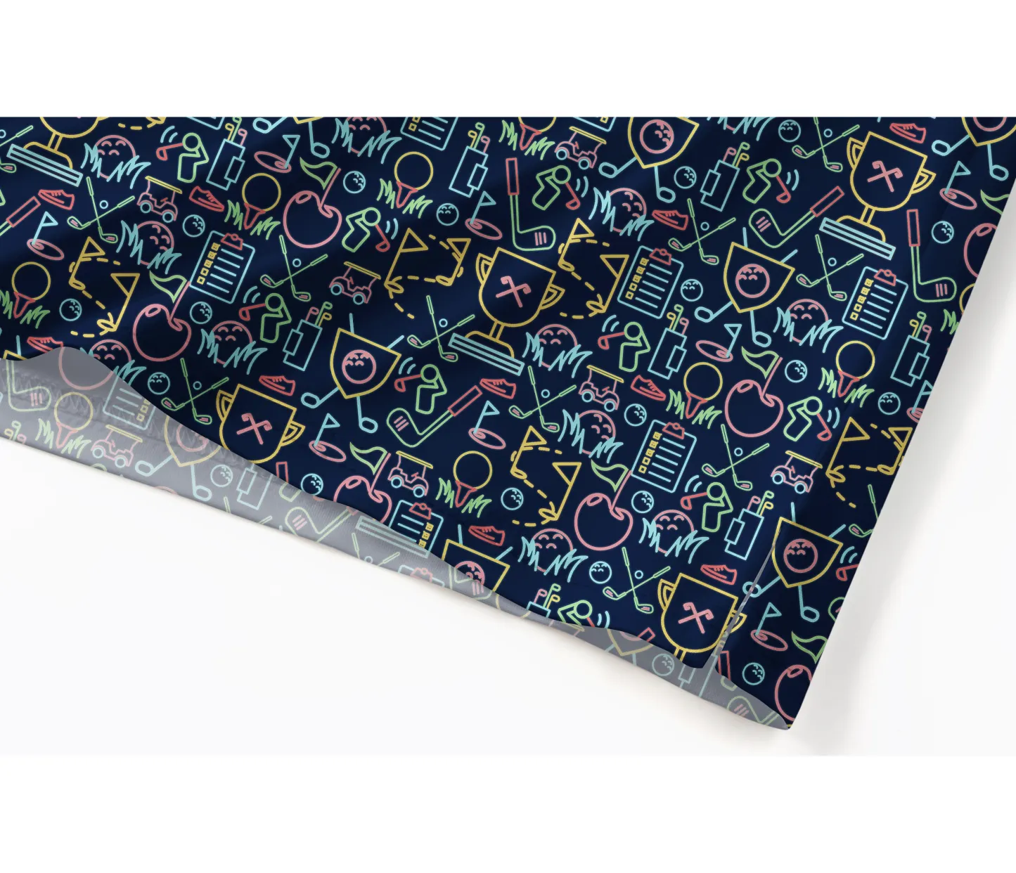 Cherryswing Classic Golf Symbols Men's Polo Shirt