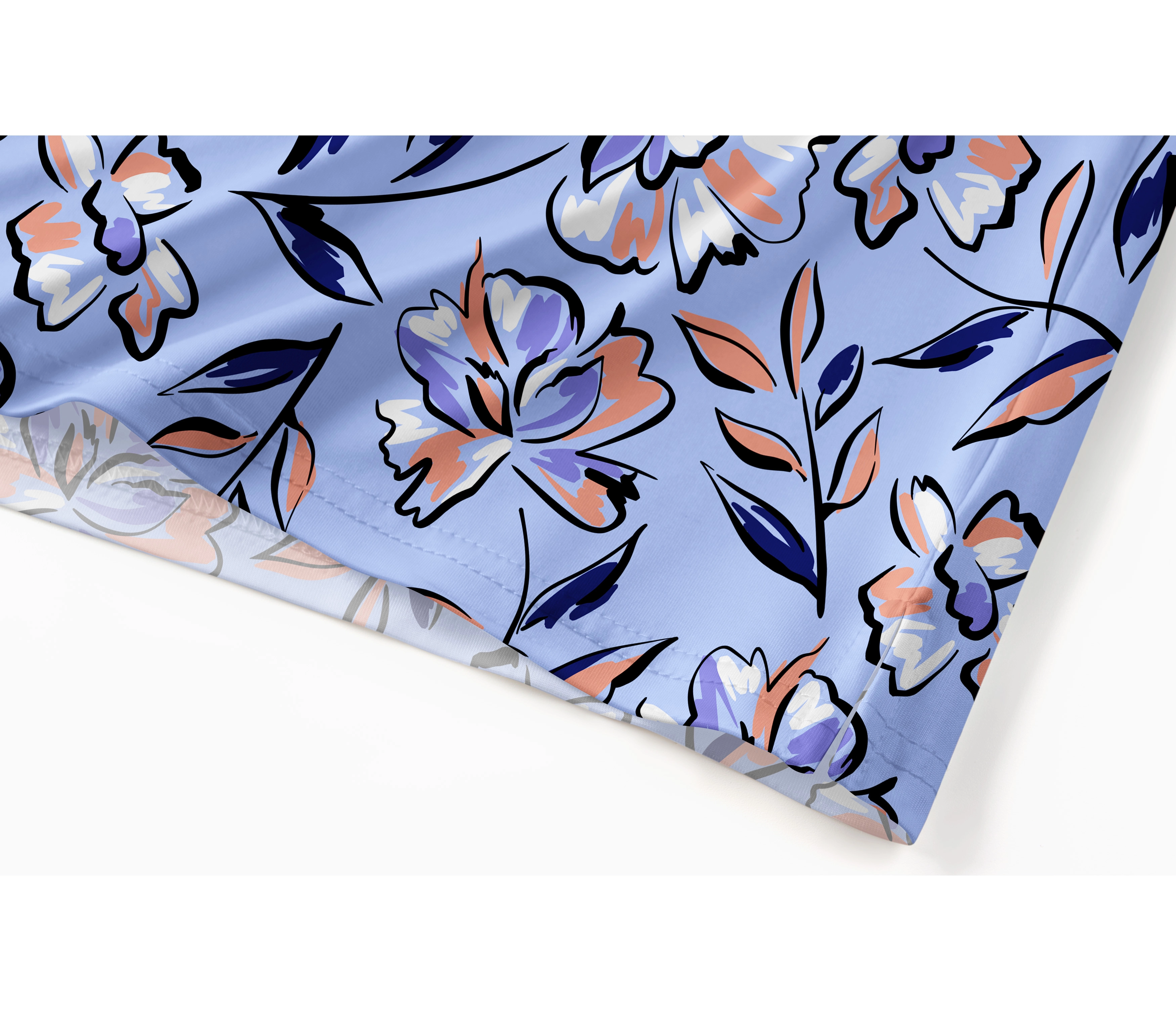 Cherryswing Lilac Florals Men's Polo Shirt