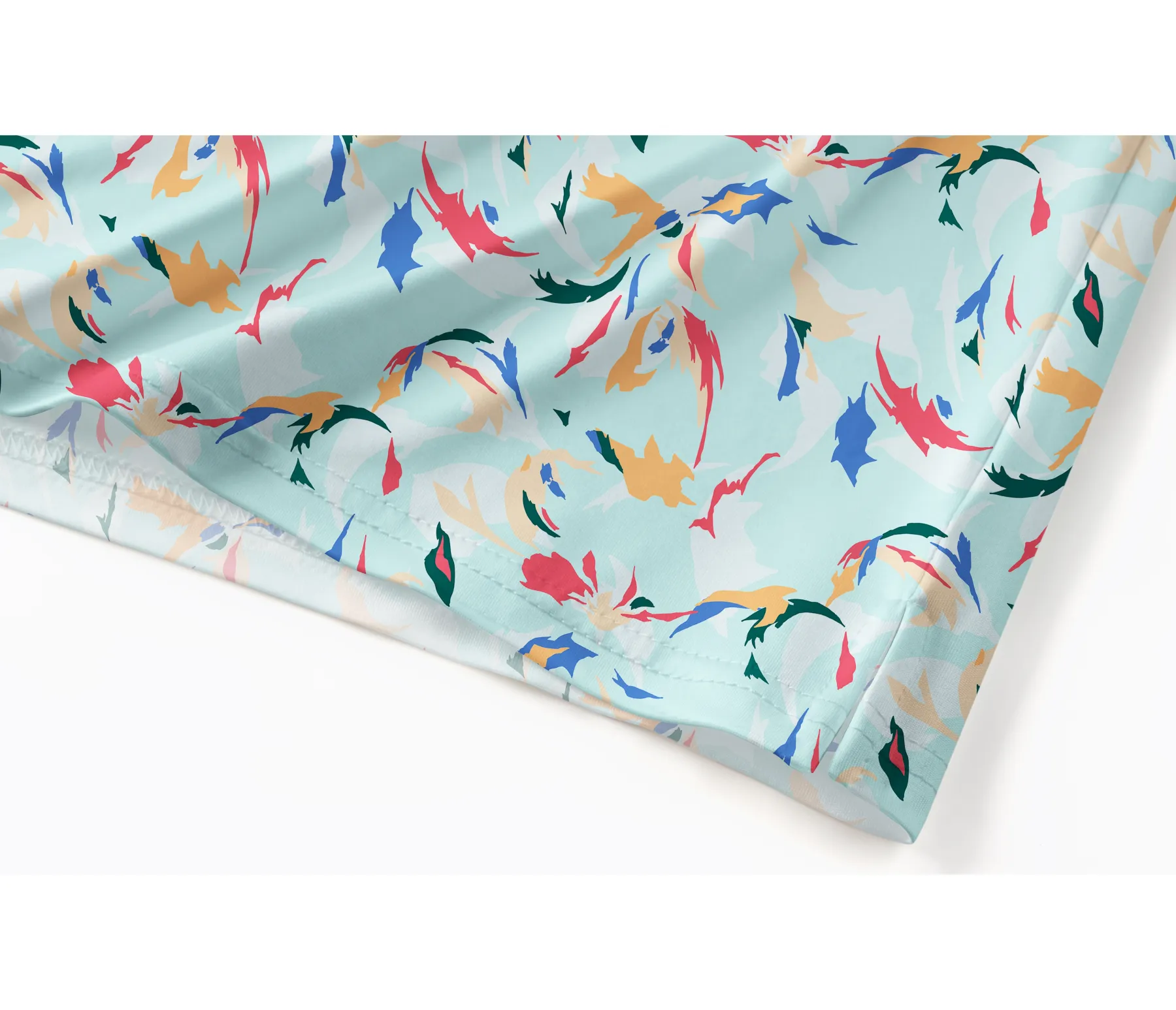 Cherryswing Floral Color Matching Men's Polo Shirt