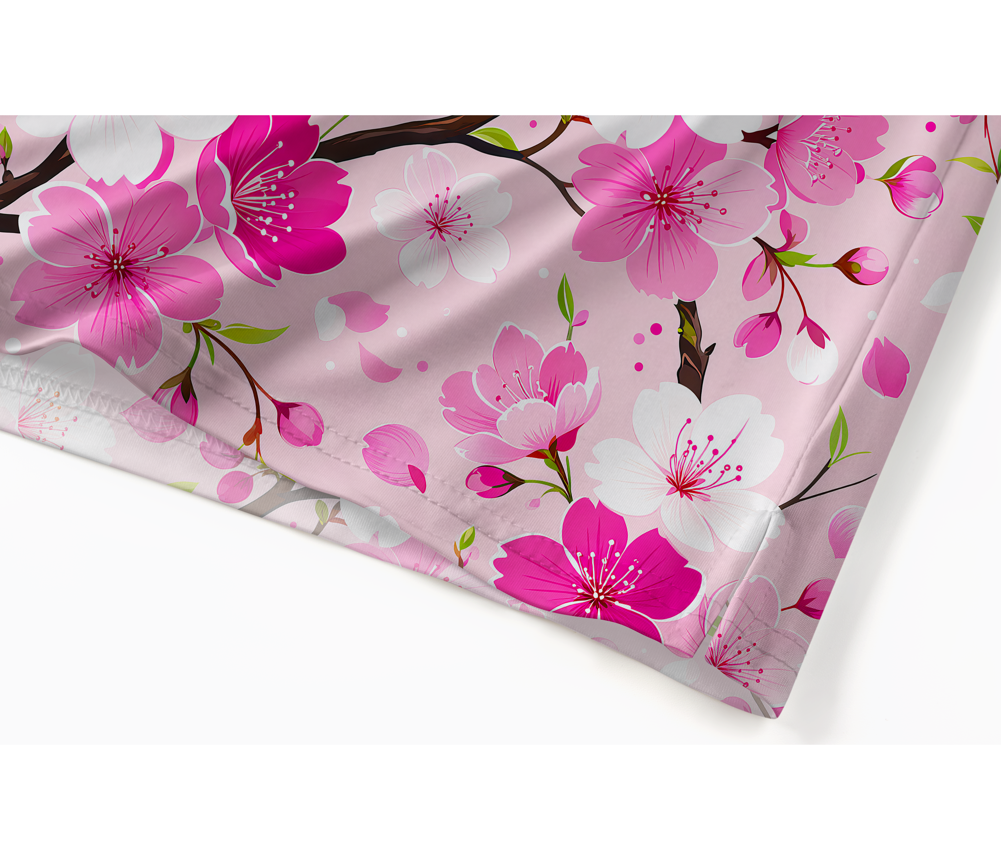Cherryswing Cherry Blossom Branch Print Men's Polo Shirt