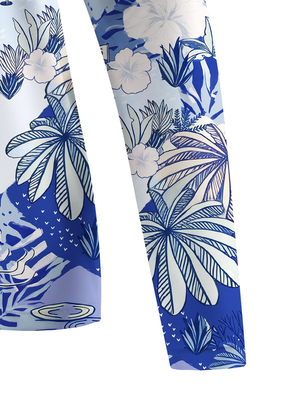 Cherryswing Women's Tropical Palm Leaf Golf Shirt
