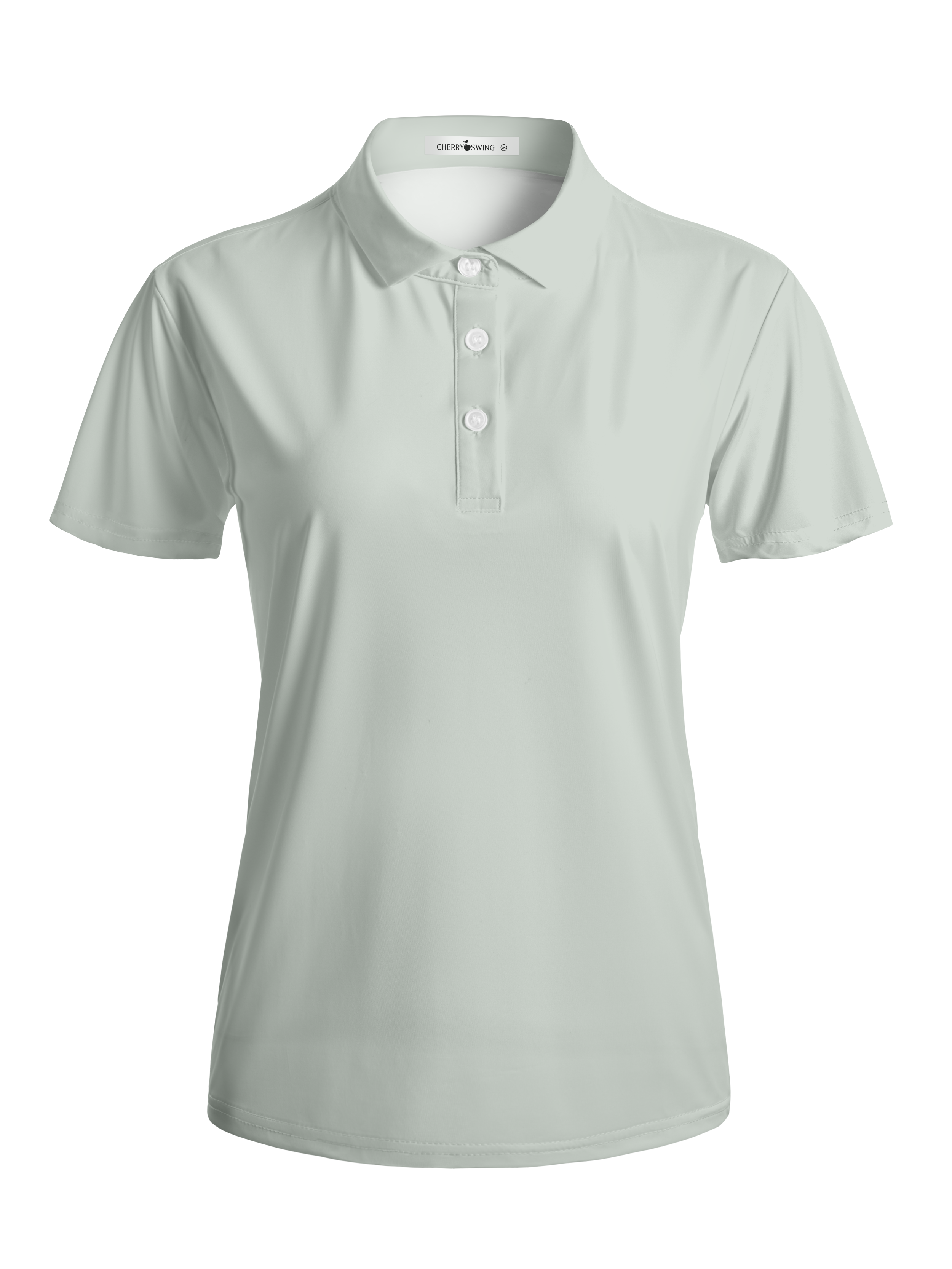 Cherryswing Women's Misty Sage Solid Short Sleeve Golf Shirt