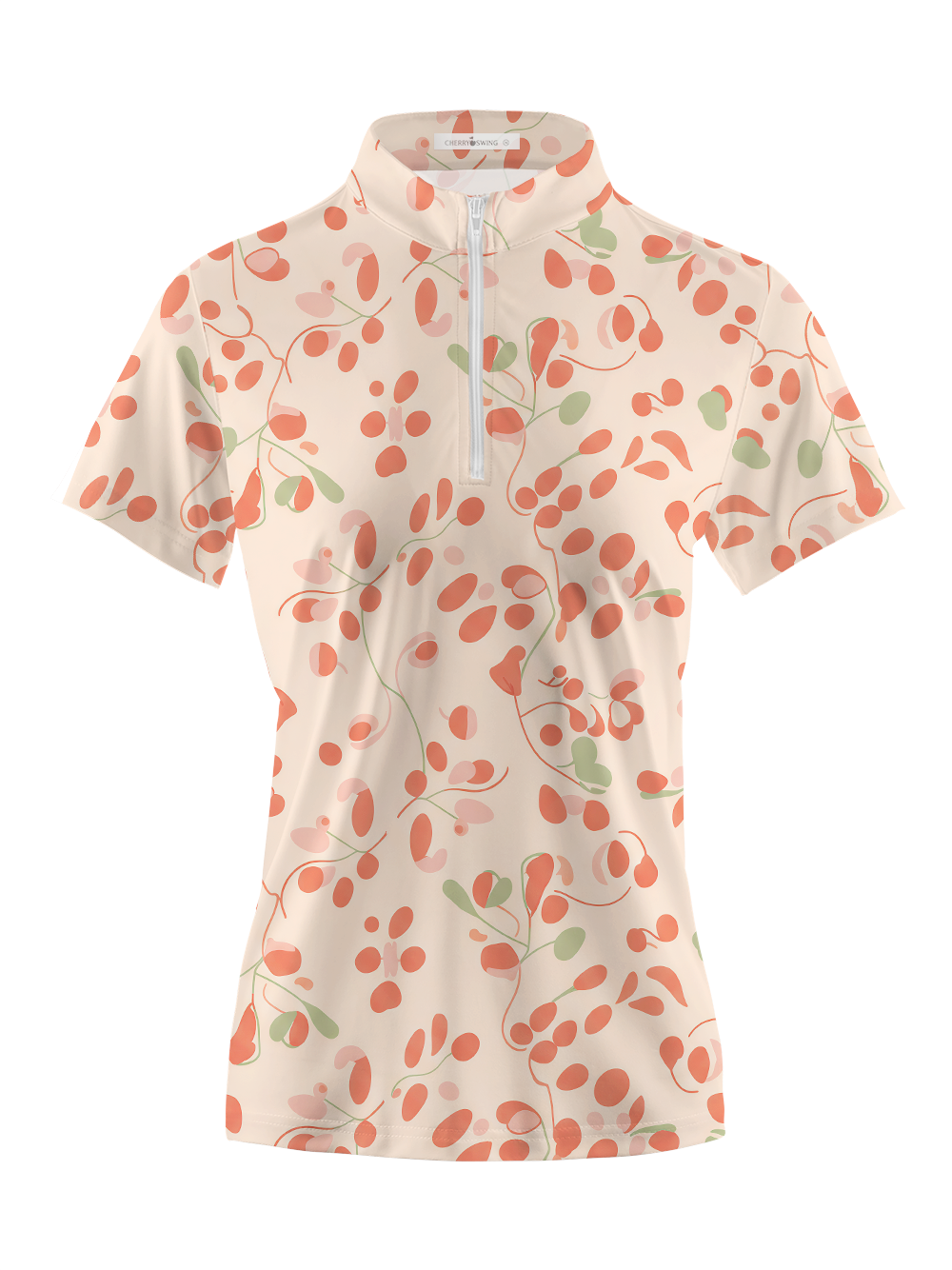 Cherryswing Women's Soft Terracotta Short Sleeve Polos