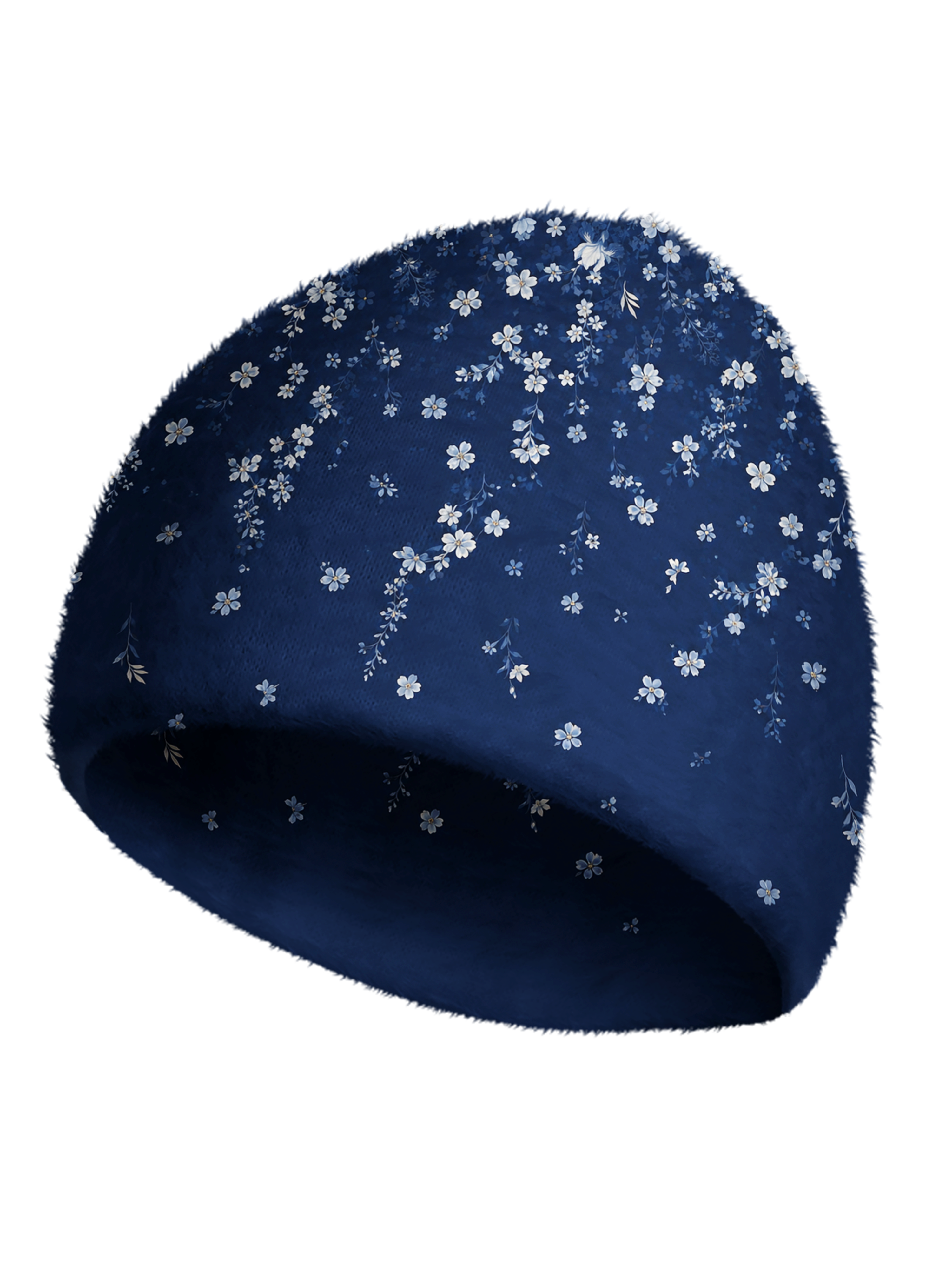 Cherryswing Women's Midnight Floral Cozy Knit Golf Beanie