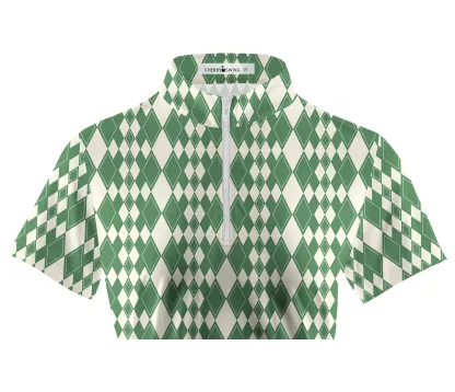 Cherryswing Women's Fantasy Golf Course Golf Short Sleeve Polo Shirt