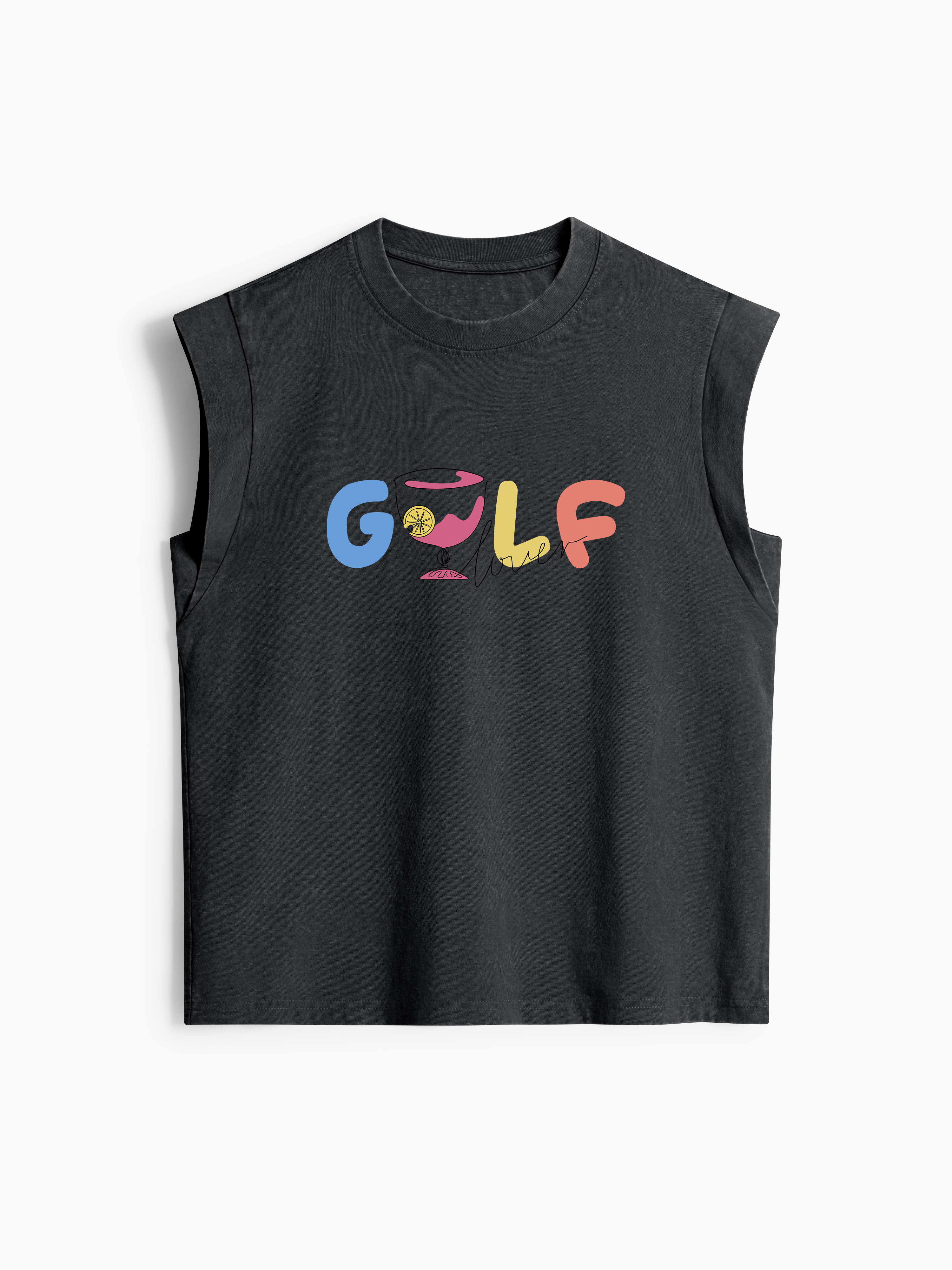 Cherryswing Women's 'Golf Lovers' Classic Crew Neck Cap Sleeve Tank