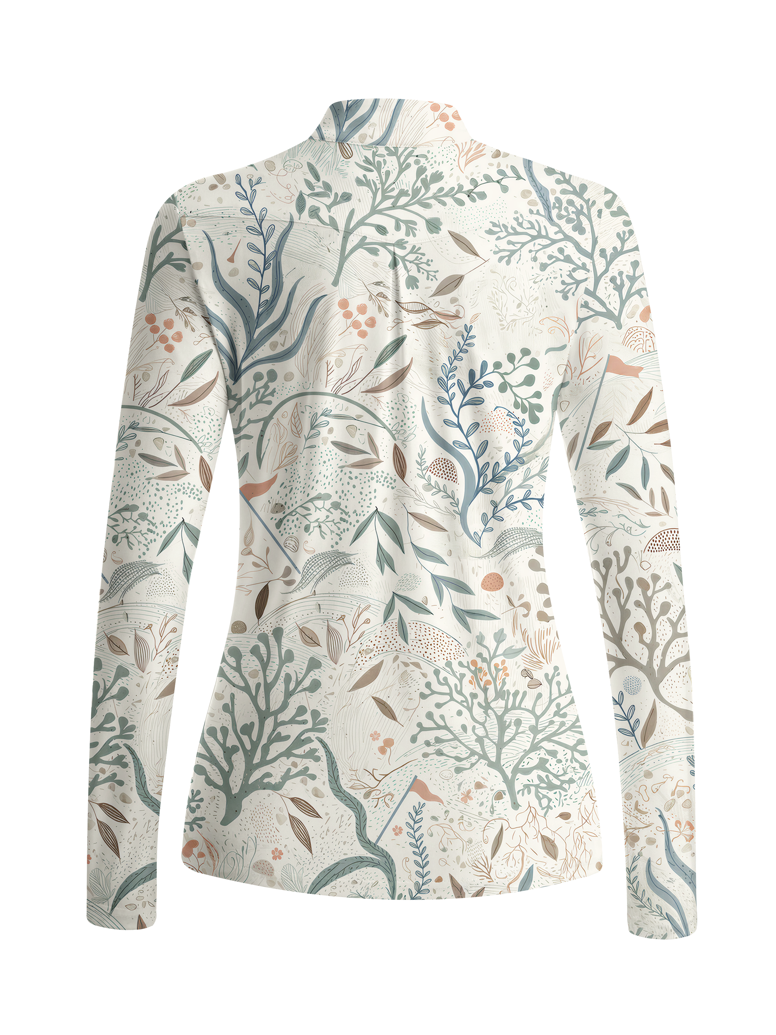 Cherryswing Women's Nordic Botanical Long Sleeve Golf Shirt