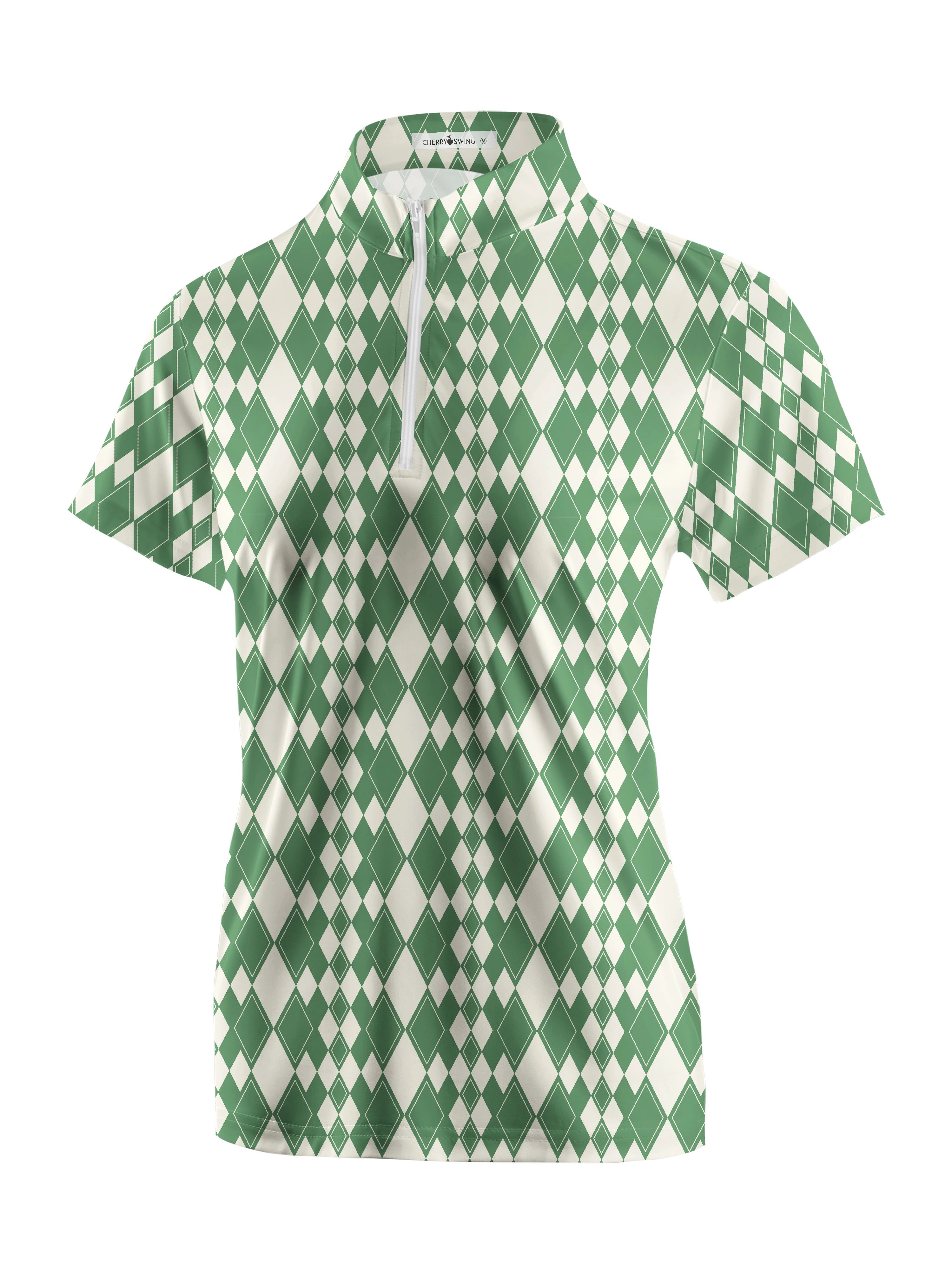 Cherryswing Women's Fantasy Golf Course Golf Short Sleeve Polo Shirt