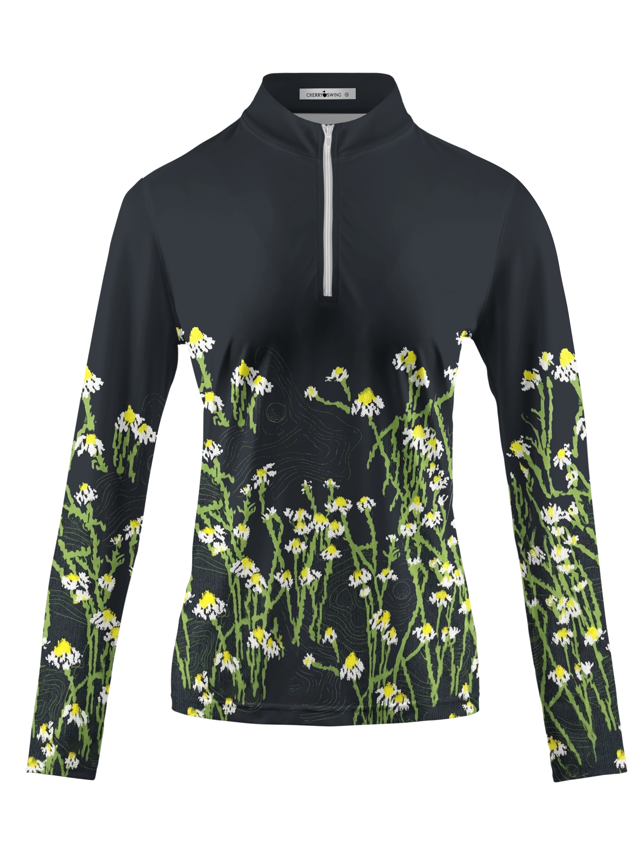 Cherryswing Women's Wildflower Fairway Long Sleeve Golf Shirt